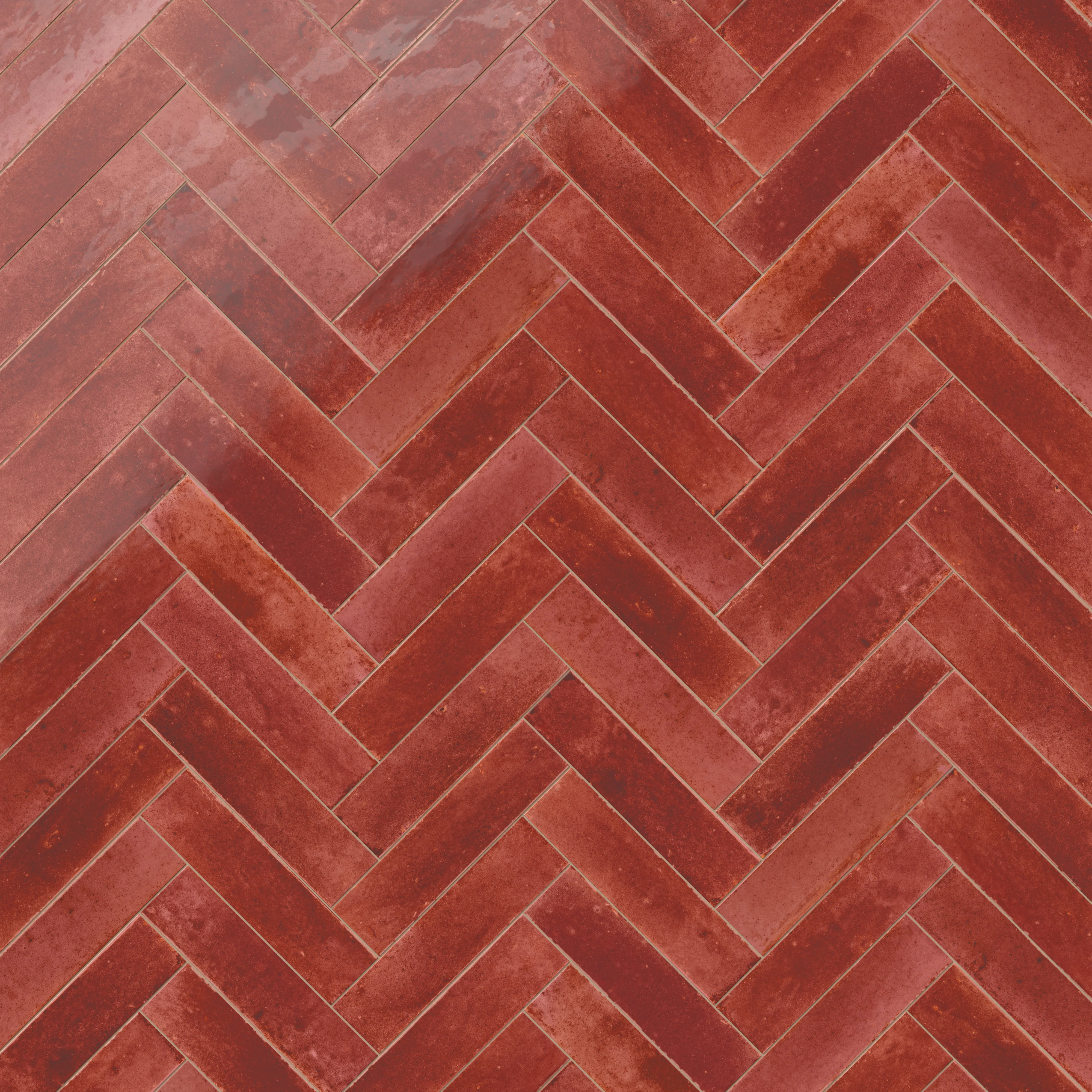 Makenna 3x11 Glossy Porcelain Tile in Crimson - Image 9