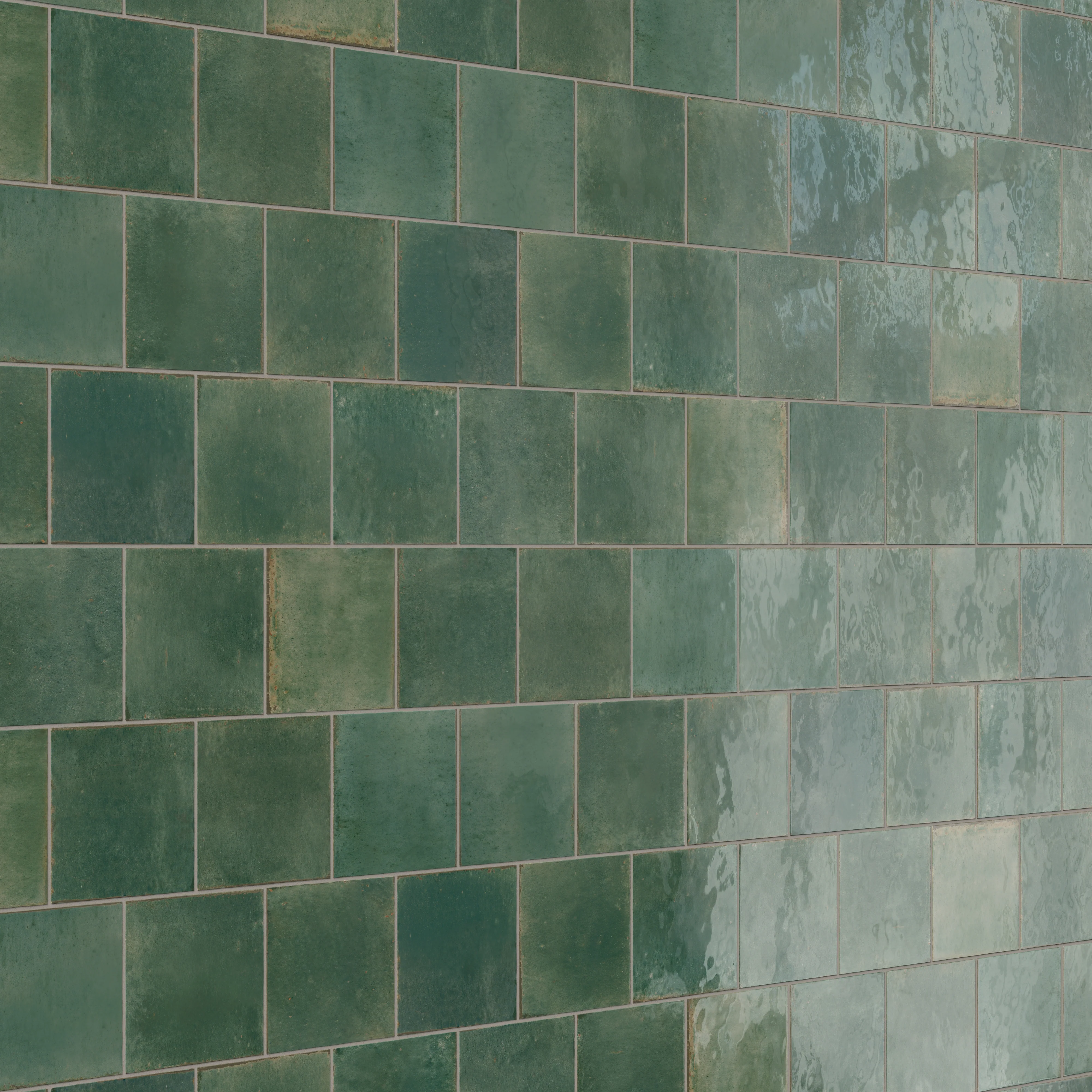 Makenna 6x6 Glossy Porcelain Tile in Forest - Image 7