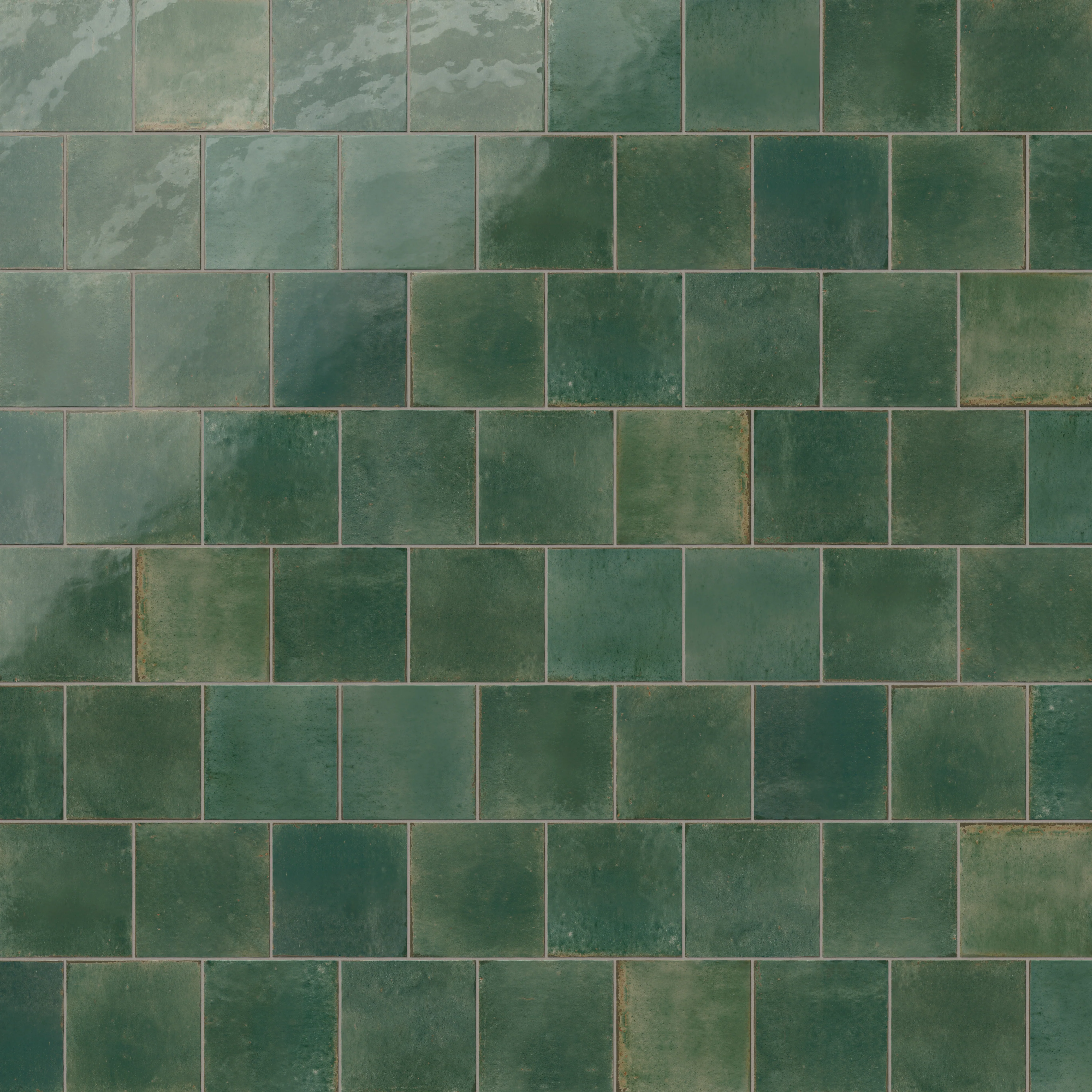 Makenna 6x6 Glossy Porcelain Tile in Forest - Image 8