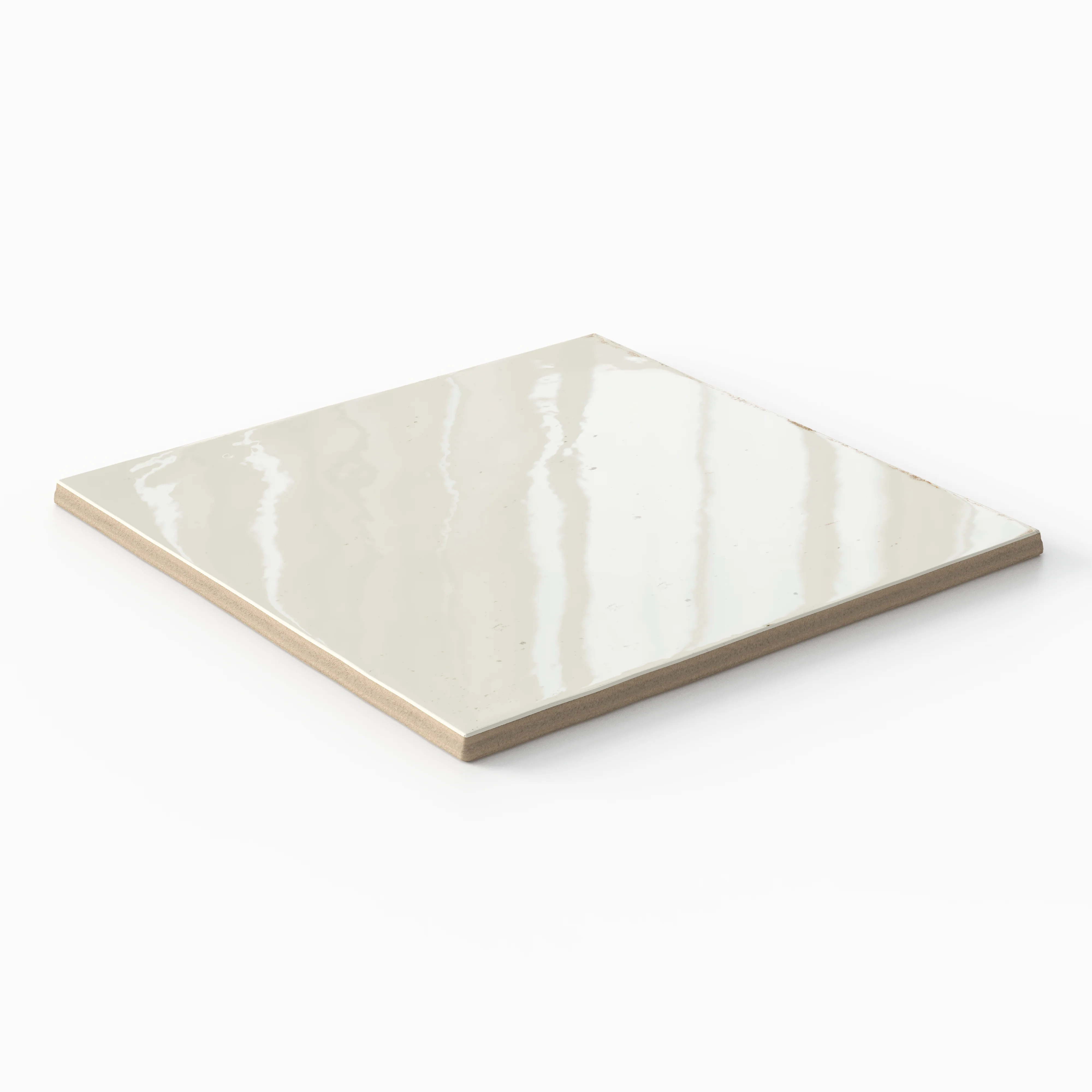 Makenna 6x6 Glossy Porcelain Tile in Frost - Image 4