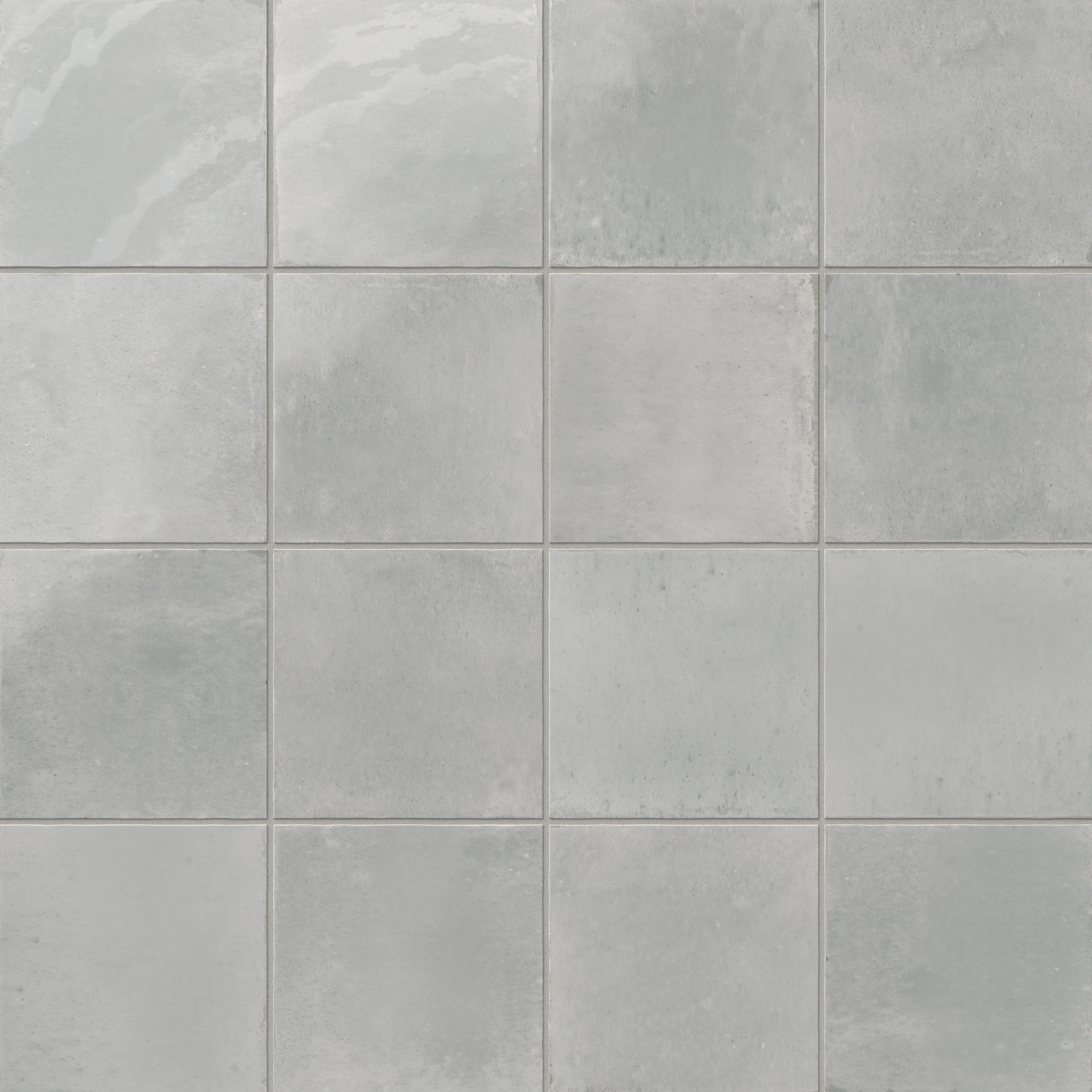 Makenna 6x6 Glossy Porcelain Tile in Pebble