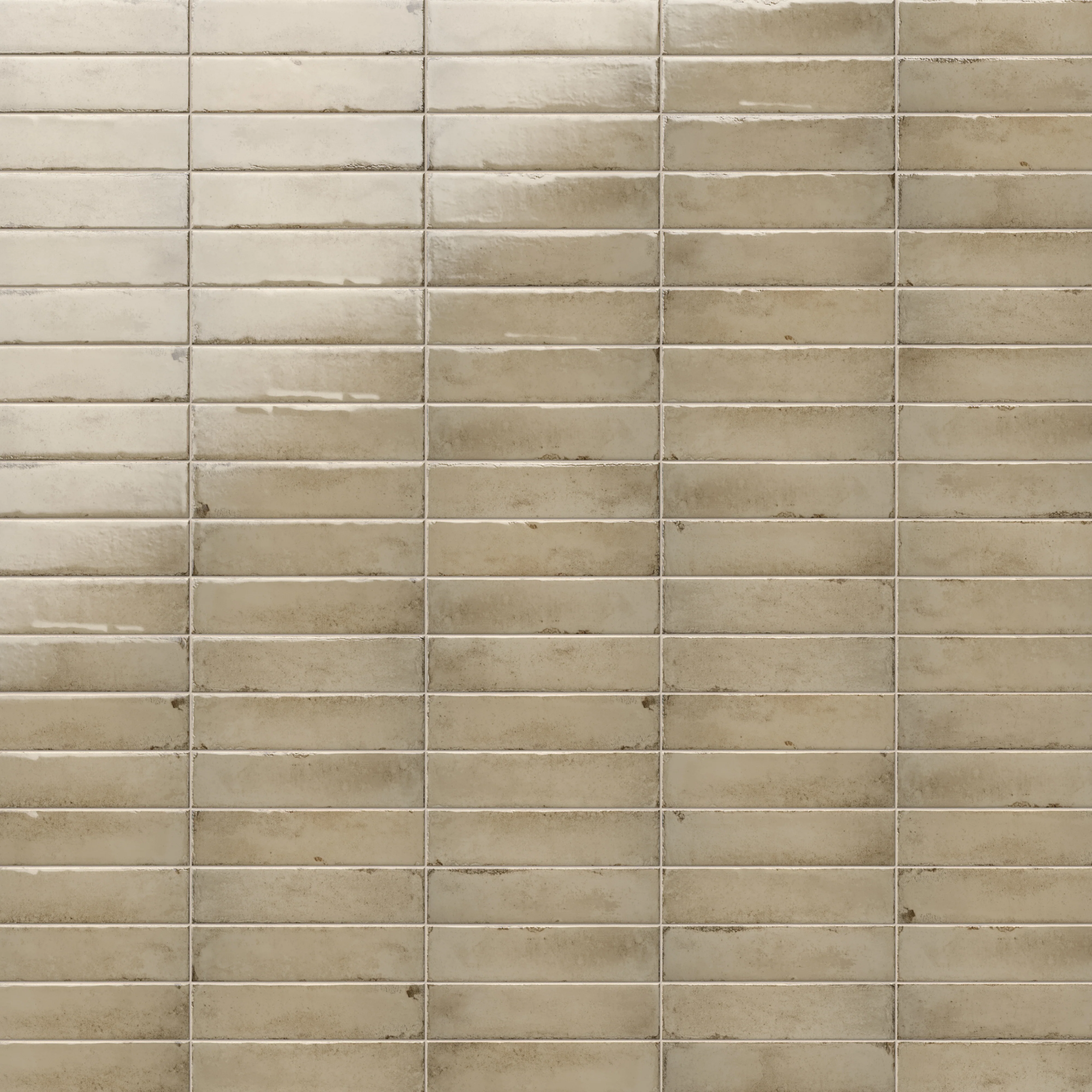 Mara 2x10 Glossy Ceramic Tile in Chicory Greige - Image 4