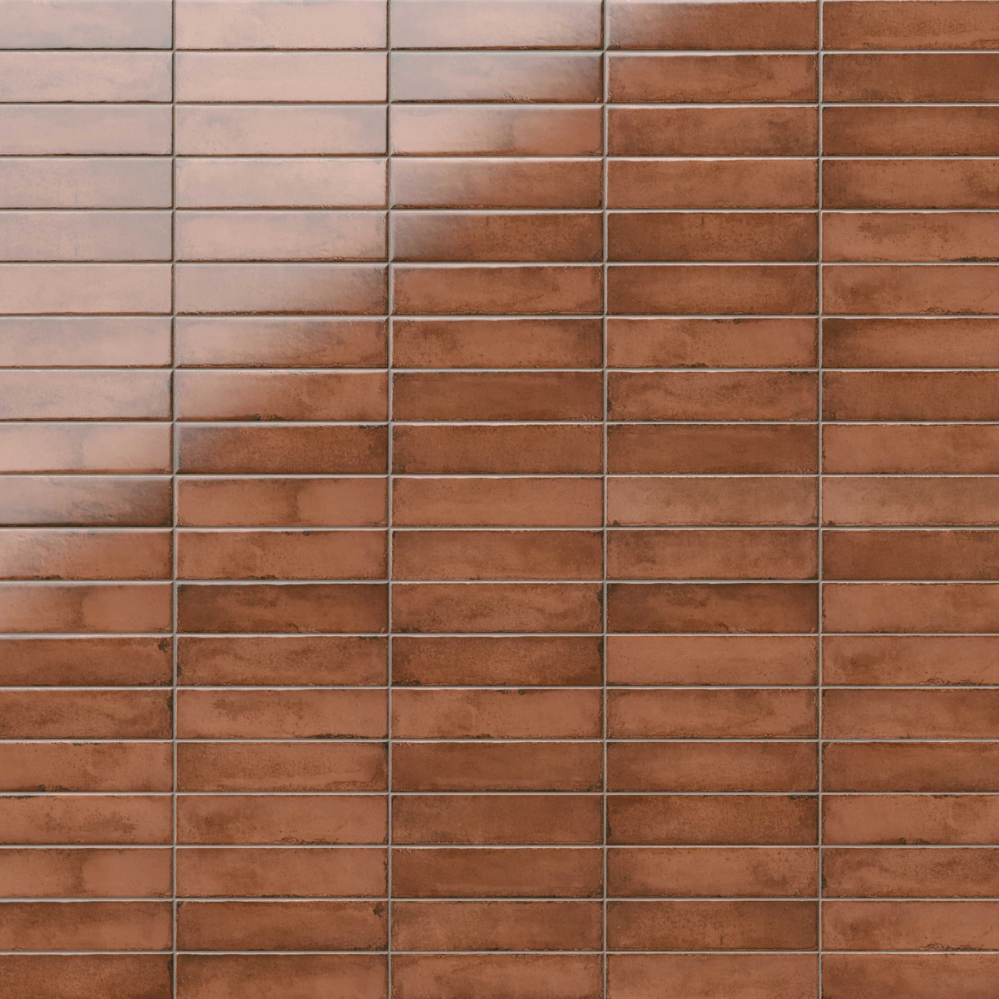 Mara 2x10 Glossy Ceramic Tile in Cinnamon - Image 5