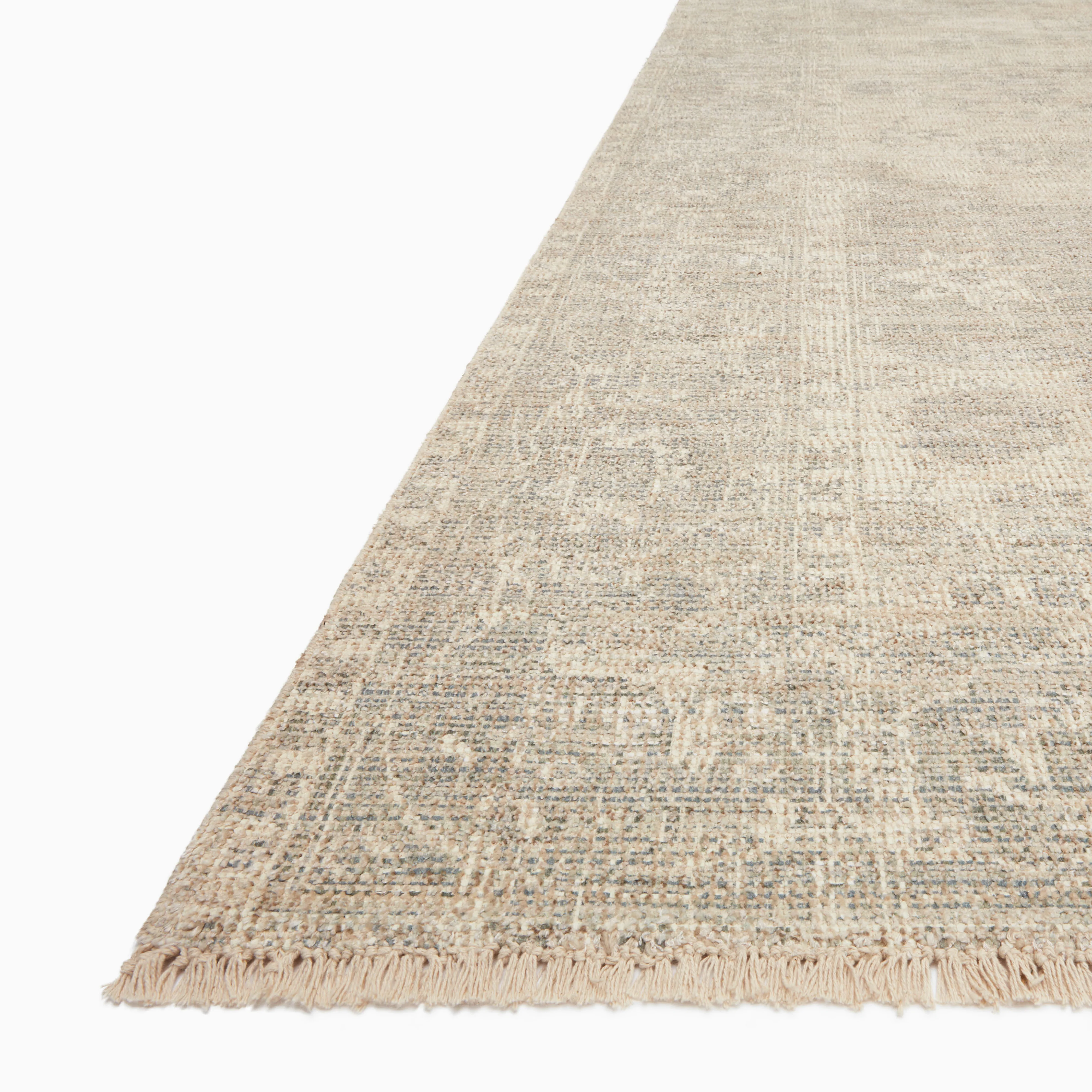 Marcela Cotton Rug in Cream / Ocean - Image 2