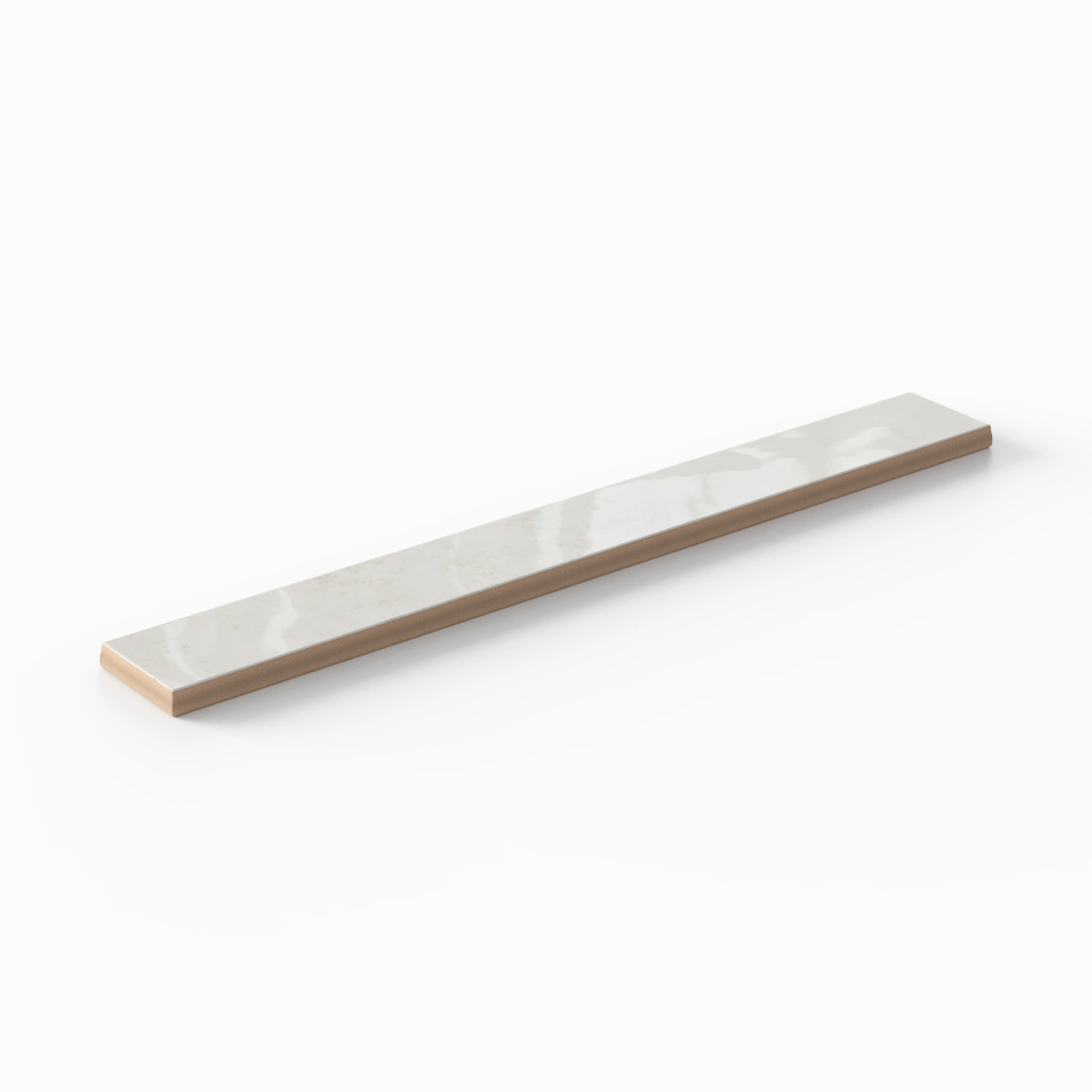 Mariel 1x12 Glossy Porcelain Tile in White - Image 5