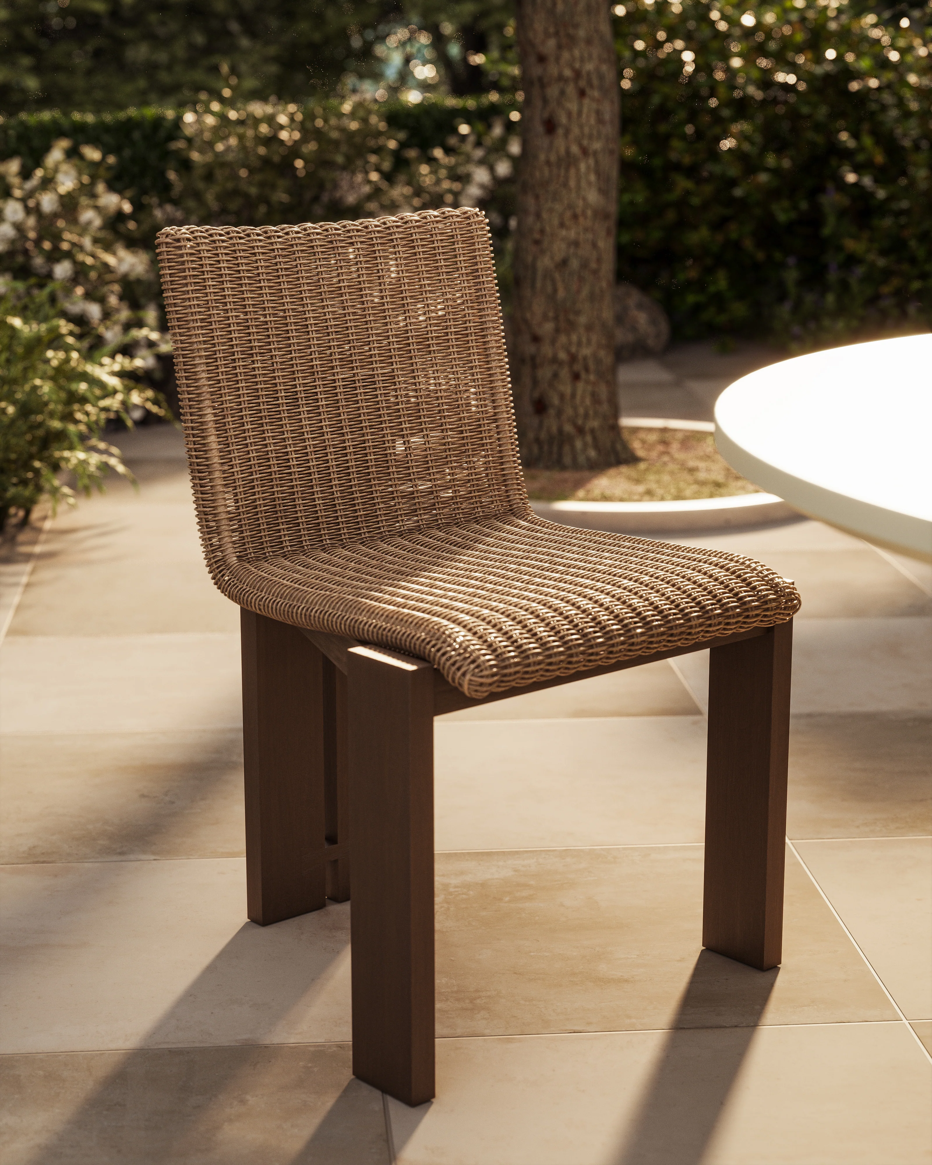 Marinell Outdoor Dining Chair in Faux Hyacinth - Image 2