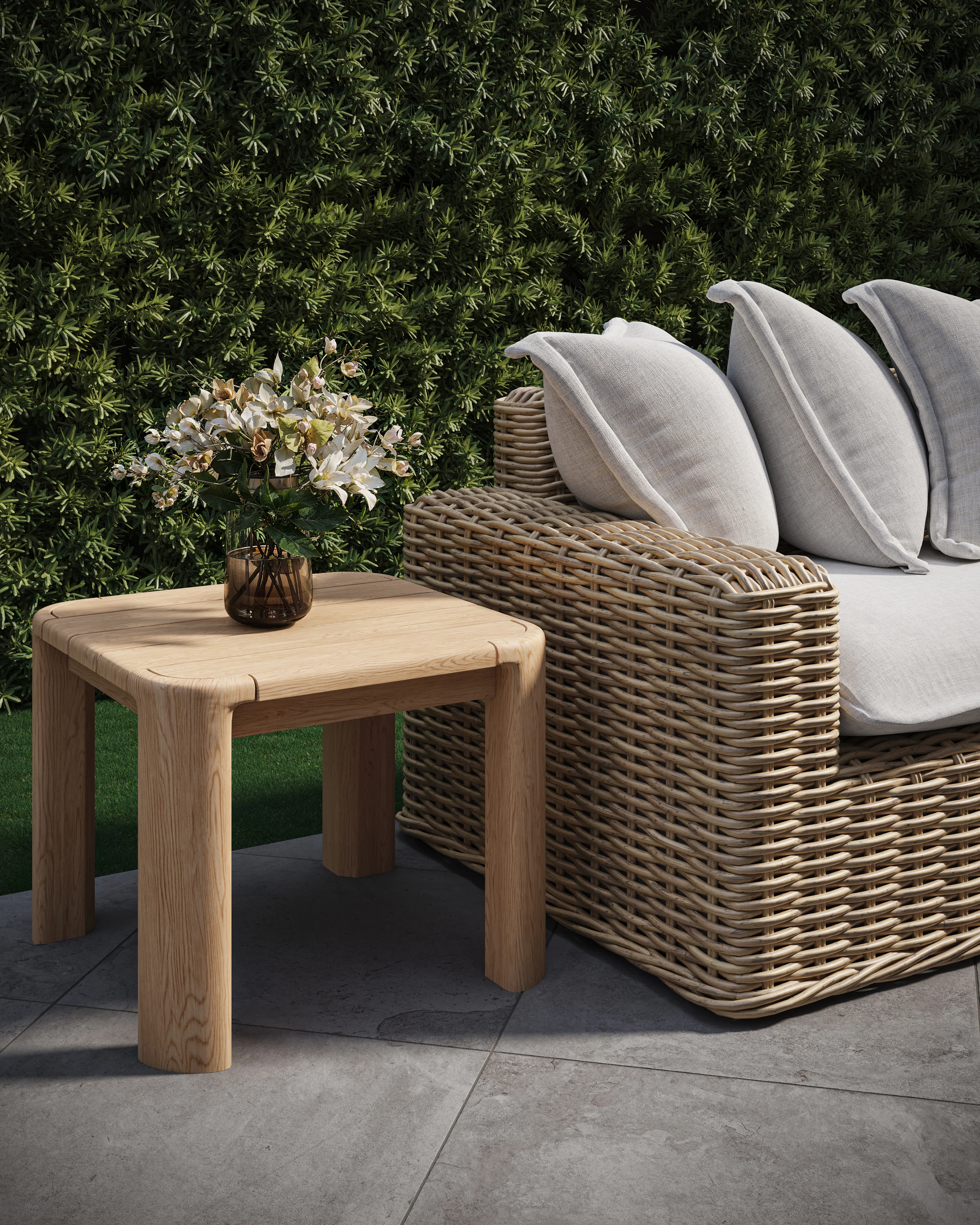 Maris Teak End Table - Image 2