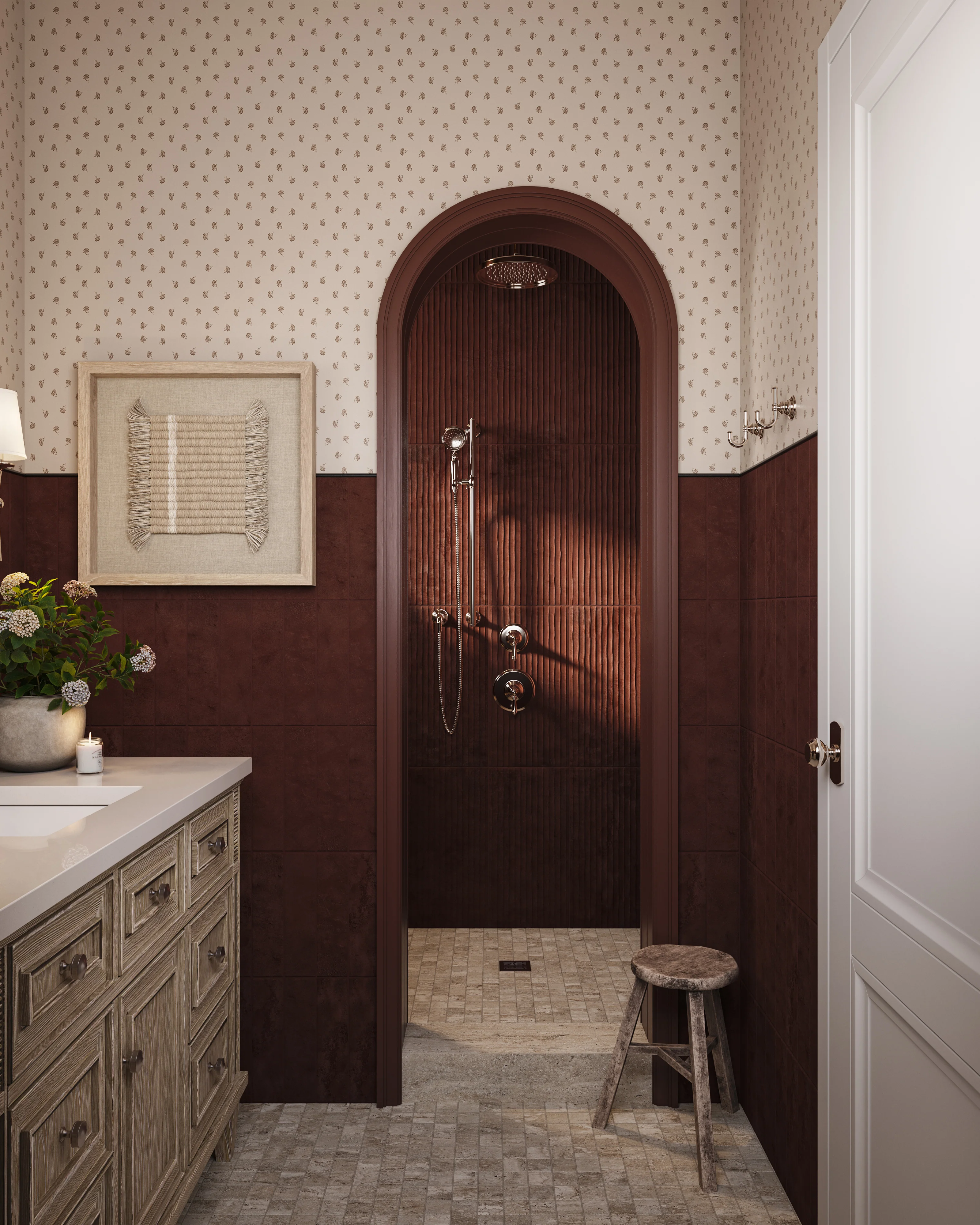 Marlow 24x48 Matte Porcelain Tile in Silver - Image 13