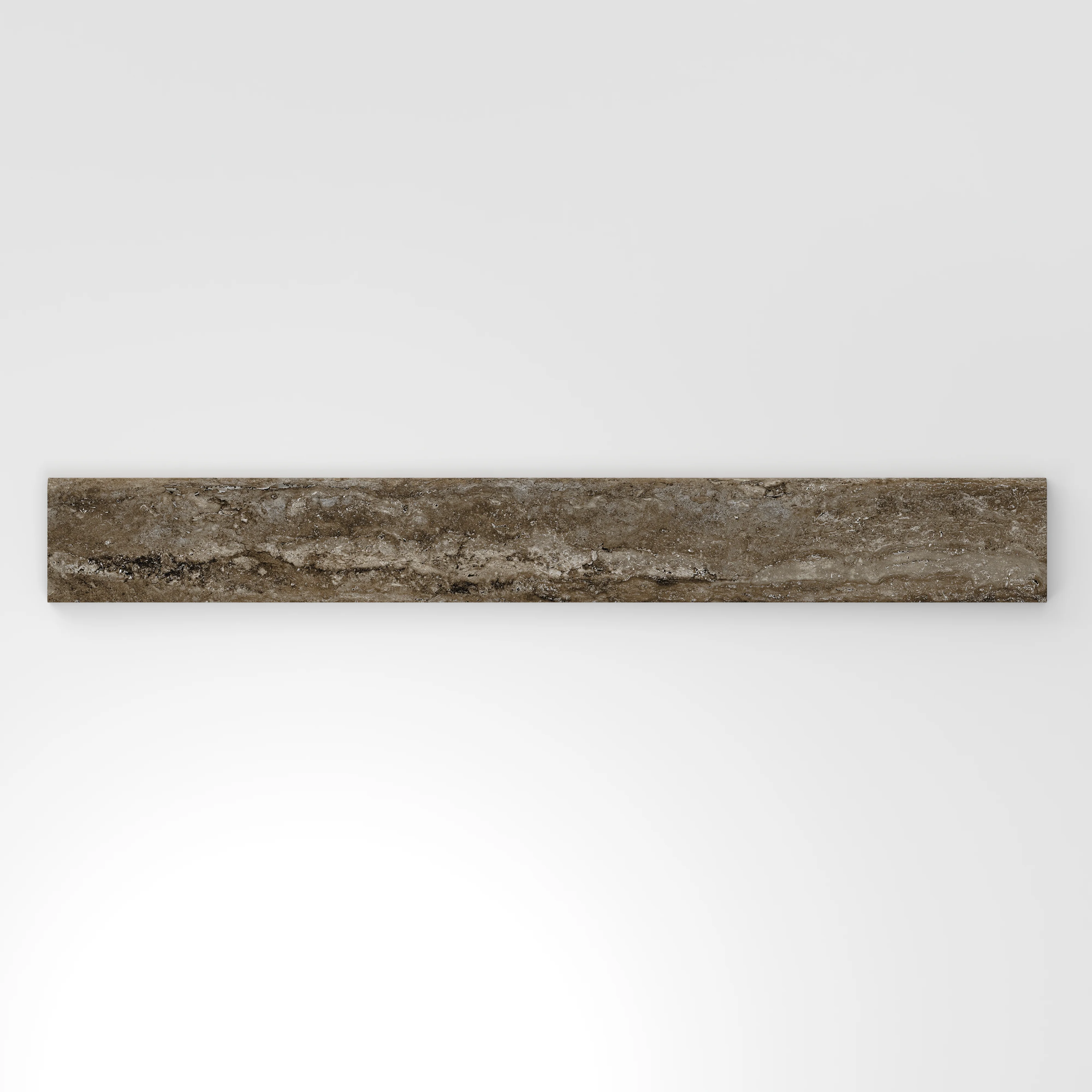 Marlow 3x24 Matte Porcelain Bullnose Tile in Titanium