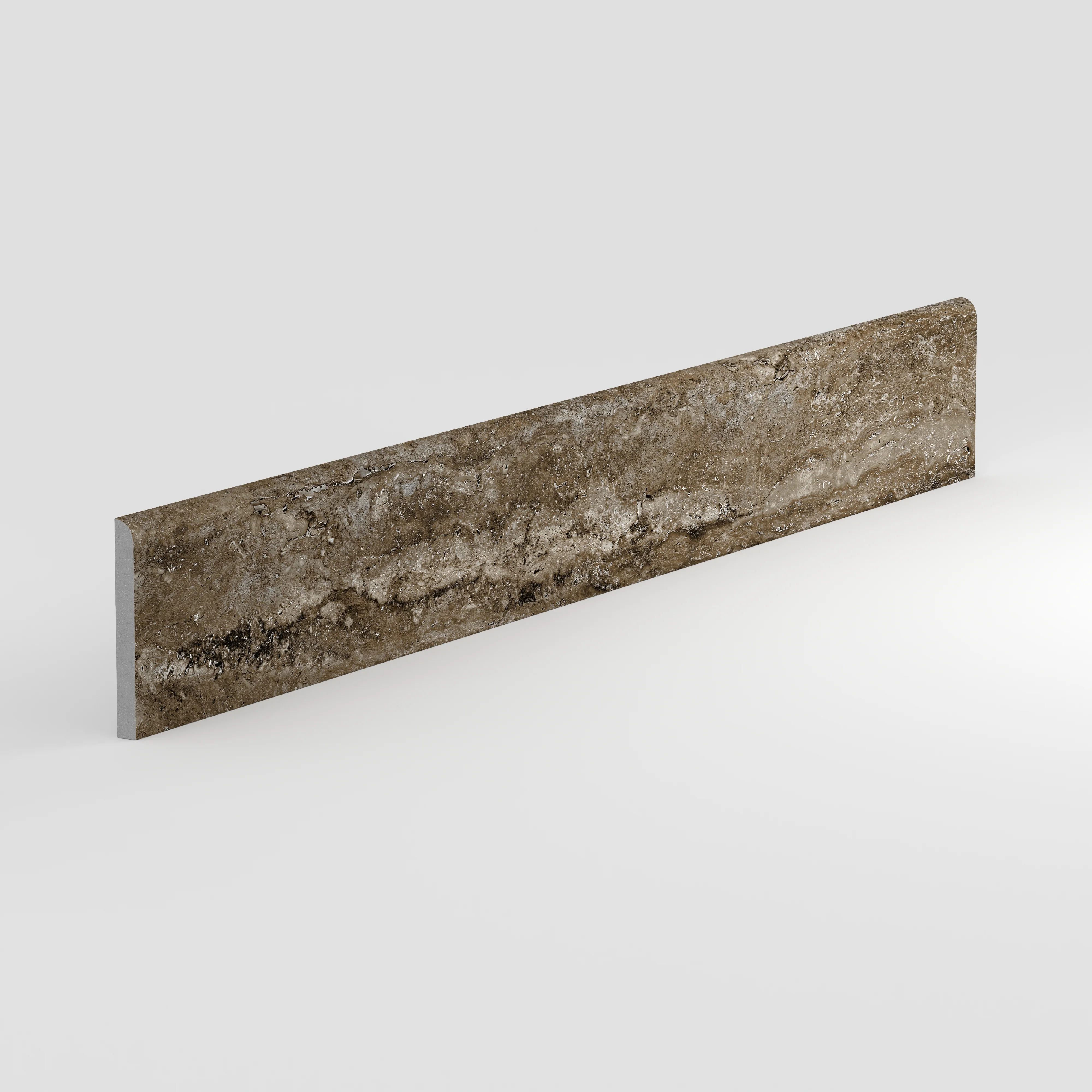 Marlow 3x24 Matte Porcelain Bullnose Tile in Titanium - Image 2