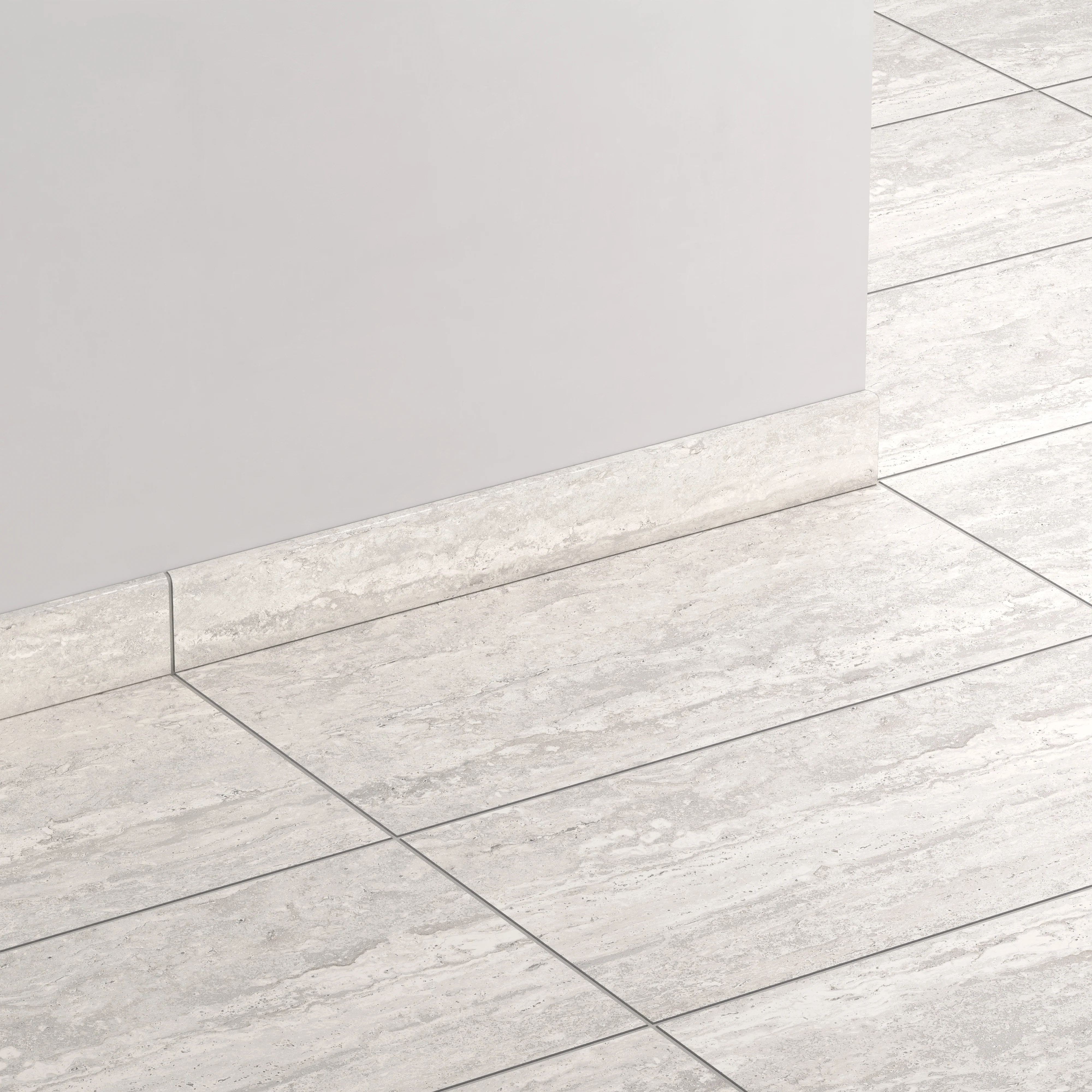 Marlow 3x24 Polished Porcelain Bullnose Tile in Roman - Image 3