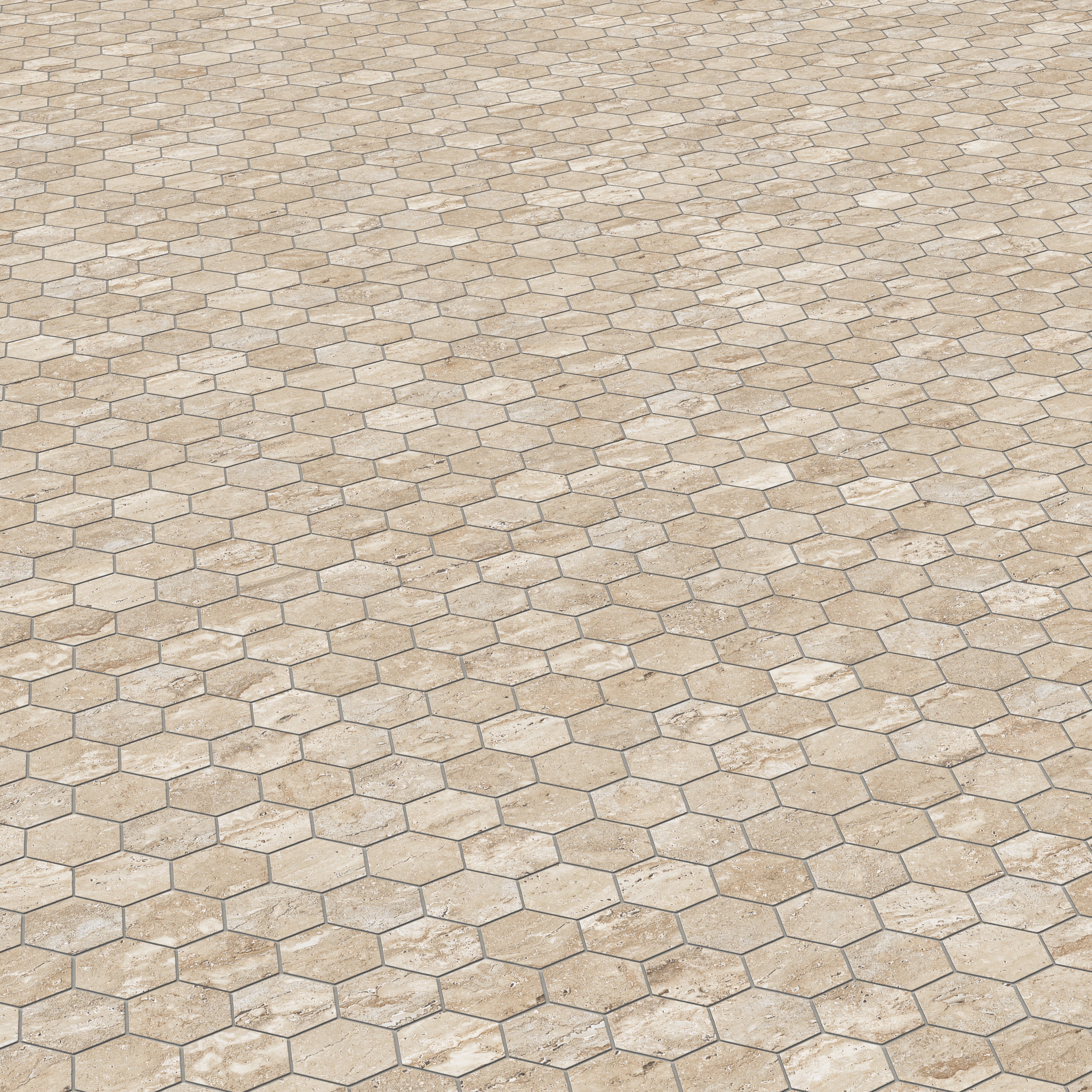 Marlow 3x3 Matte Porcelain Hexagon Mosaic Tile in Navona - Image 3