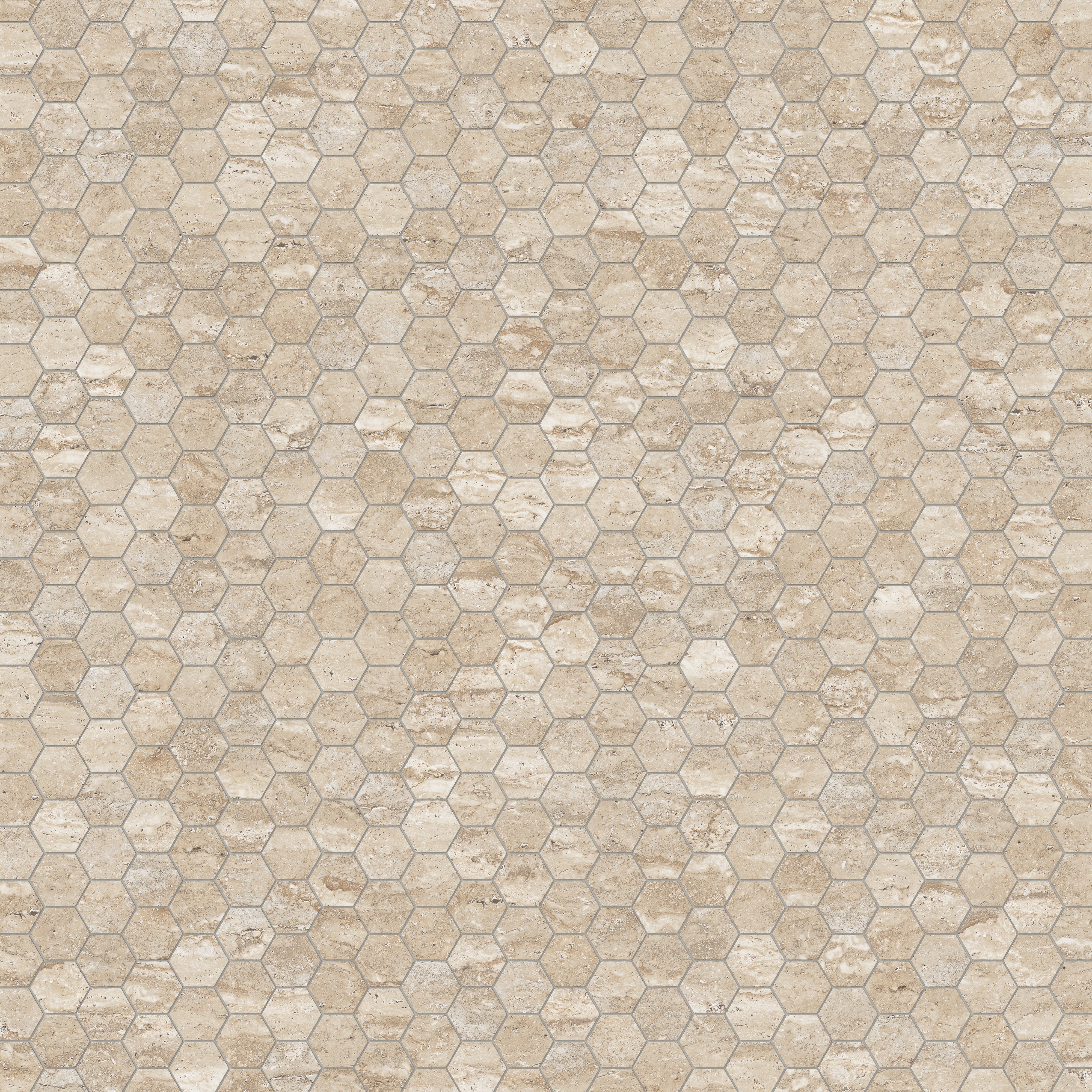 Marlow 3x3 Matte Porcelain Hexagon Mosaic Tile in Navona - Image 4