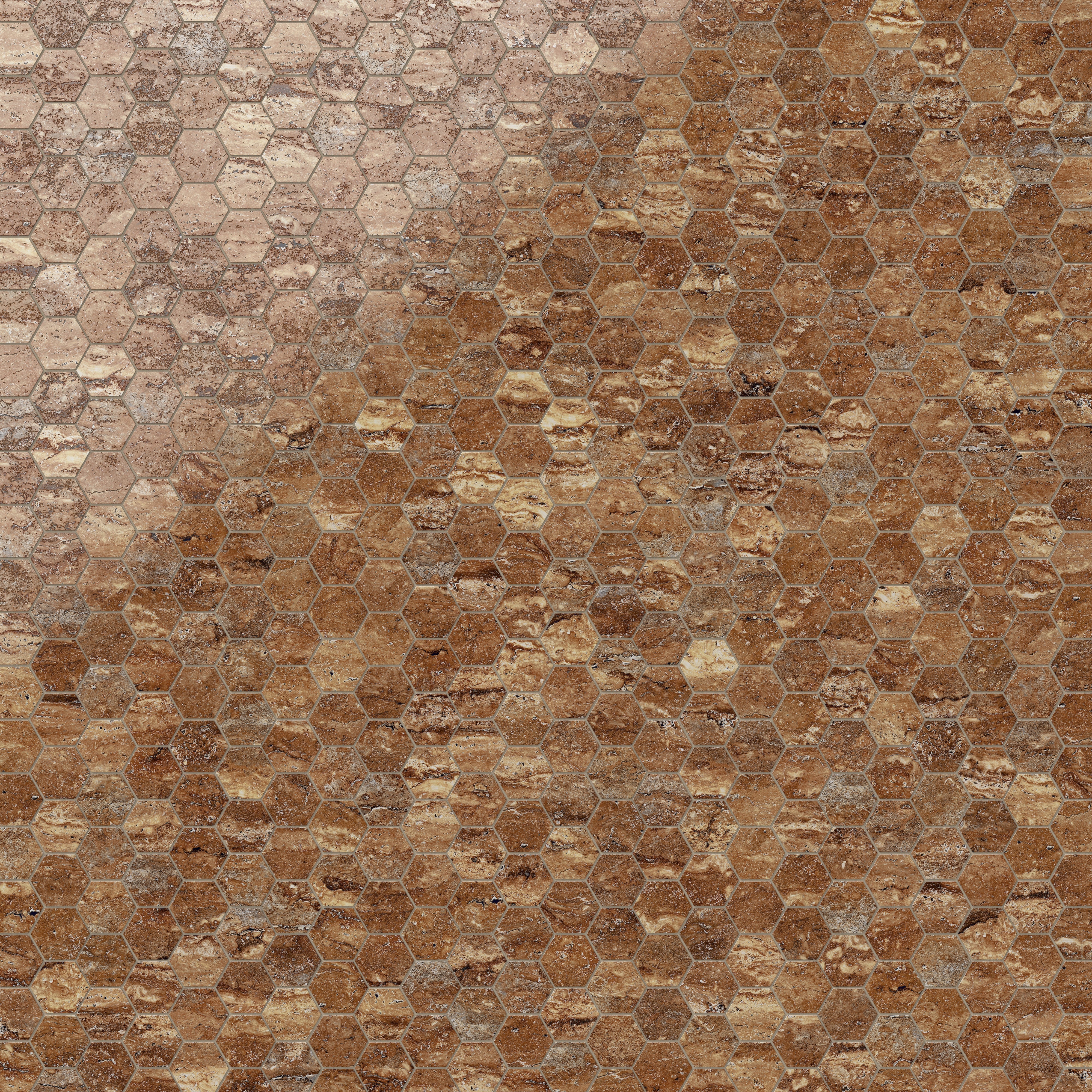 Marlow 3x3 Polished Porcelain Hexagon Mosaic Tile in Bold - Image 4