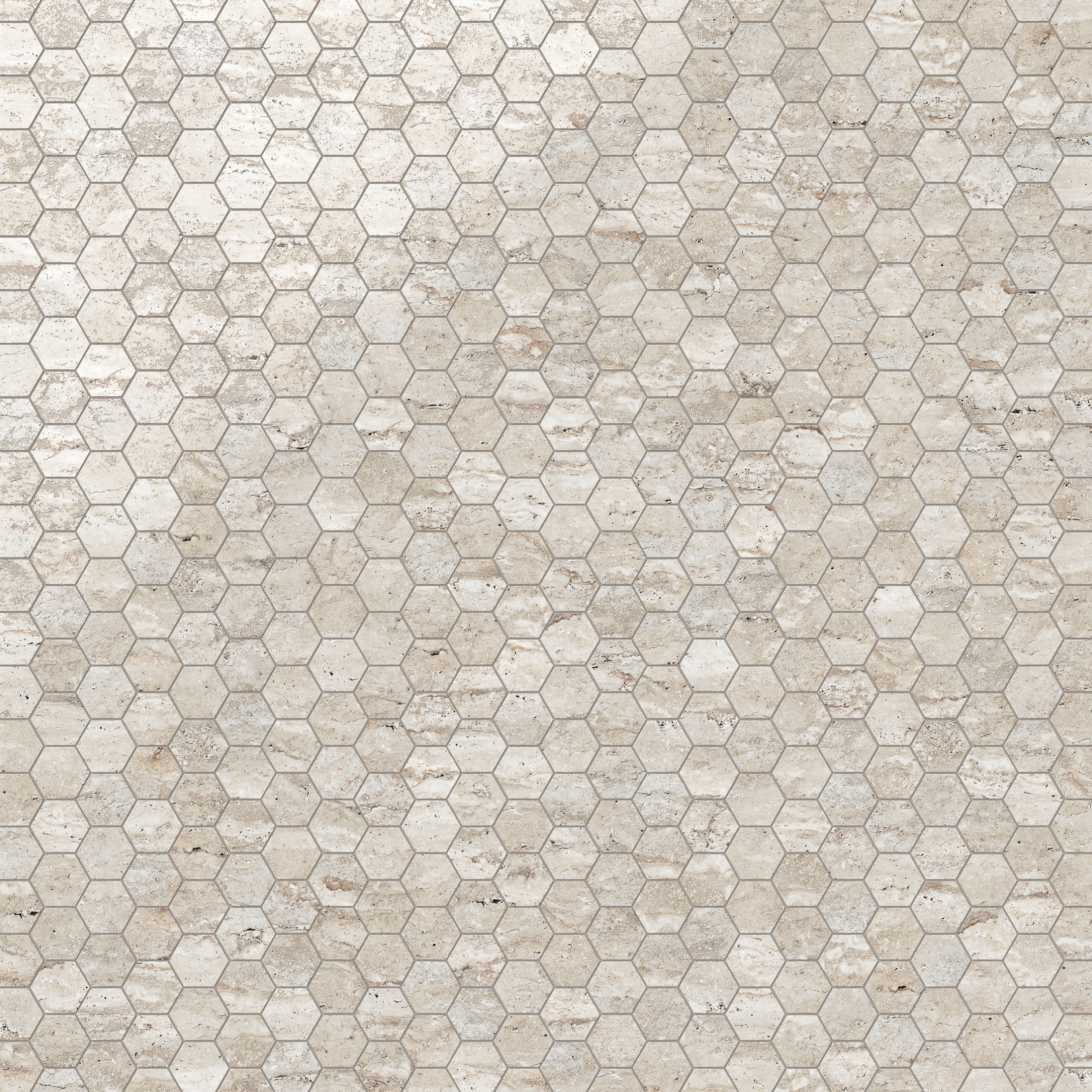 Marlow 3x3 Polished Porcelain Hexagon Mosaic Tile in Silver - Image 4