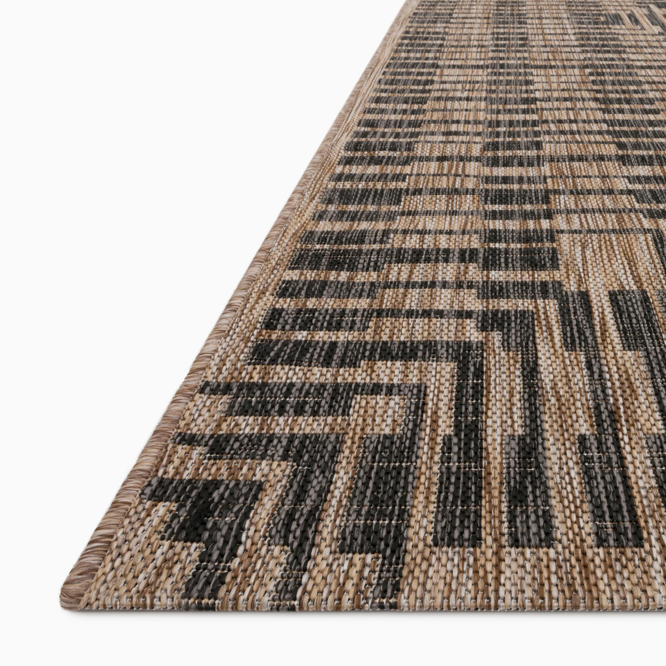Marroway Indoor/Outdoor Rug in Brown / Black, 2'2" x 3'9" - Image 2