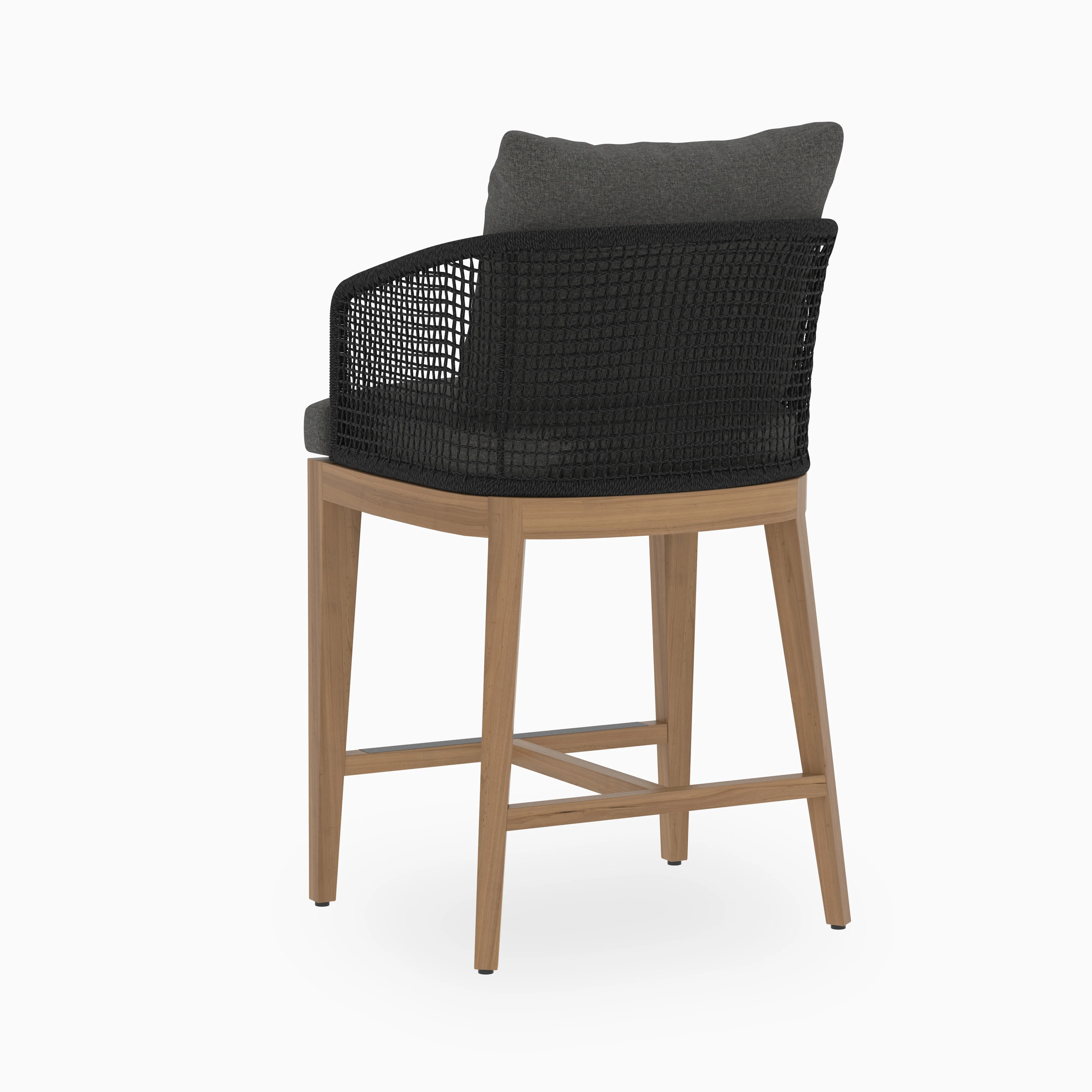 Mateo Outdoor Counter Stool in Grey - Image 3