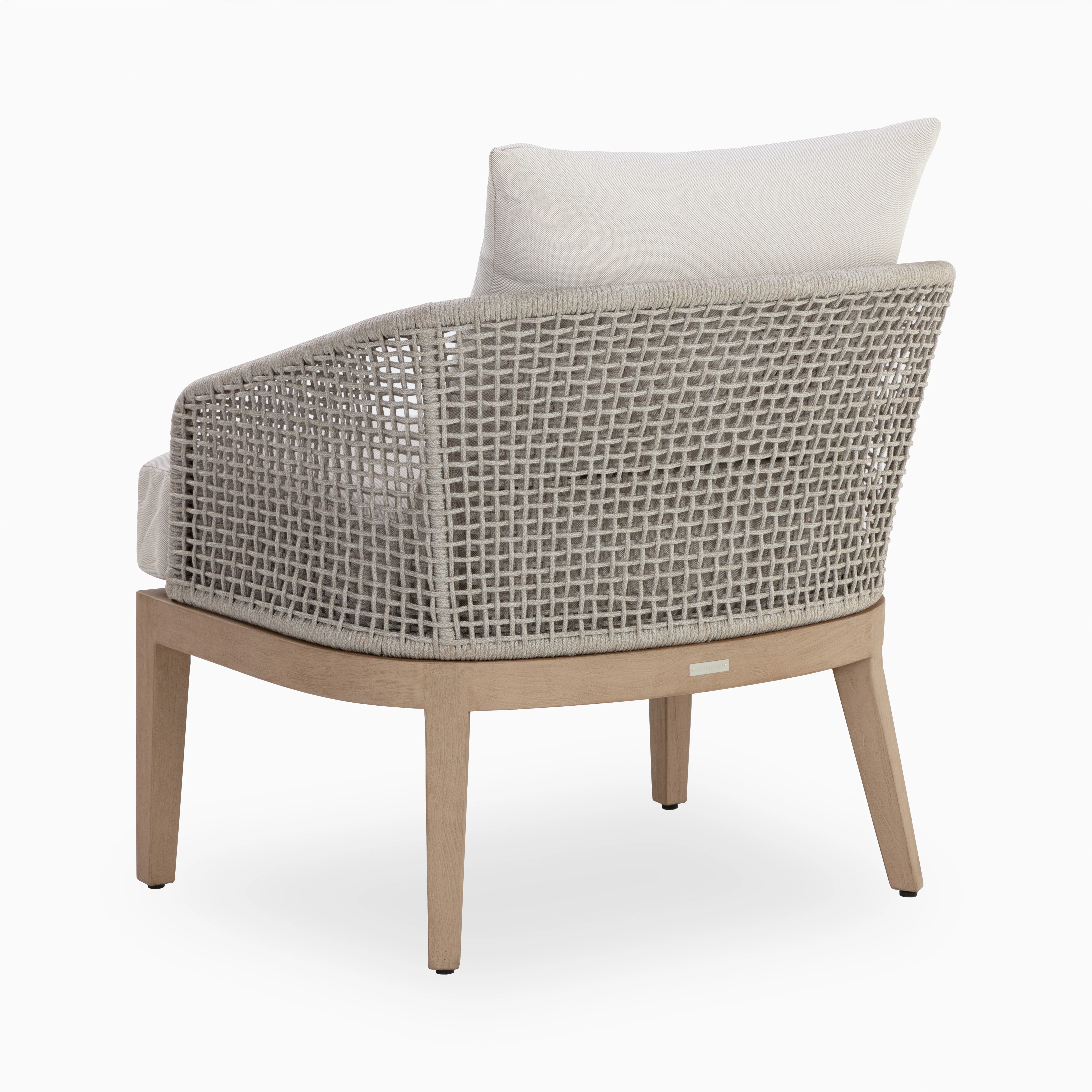 Mateo Outdoor Lounge Chair in Cream - Image 4
