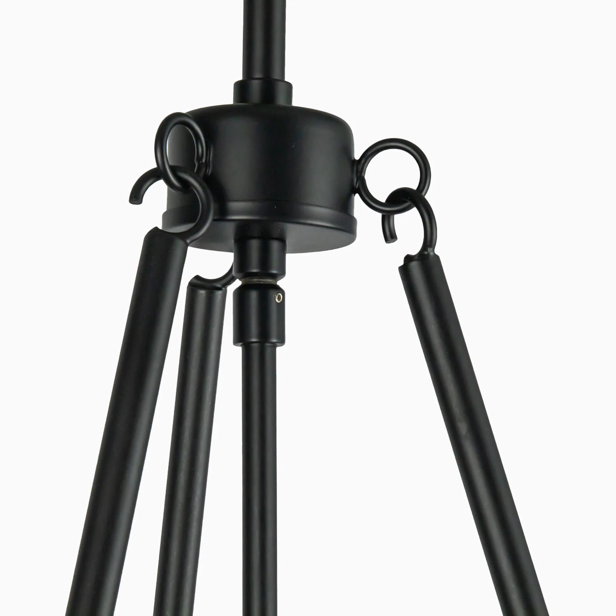 Matthew 18" 1 Light Pendant in Matte Black/White Linen - Image 5