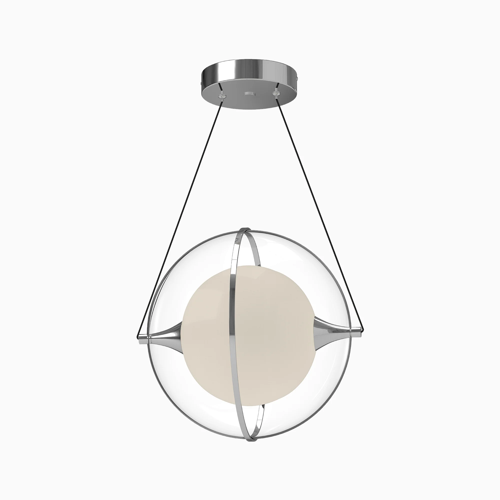 Mavis 12" LED Pendant in Chrome