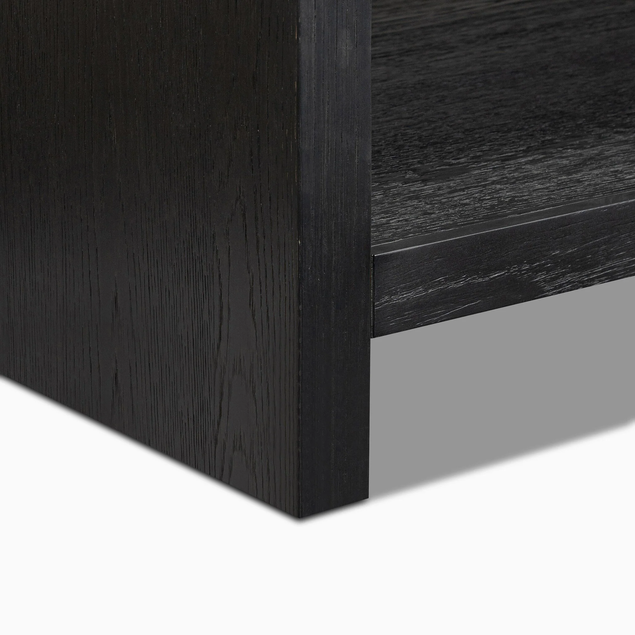 Maxine 72" Double Vanity in Black Wash Oak Veneer with Carrara Marble Top - Image 13