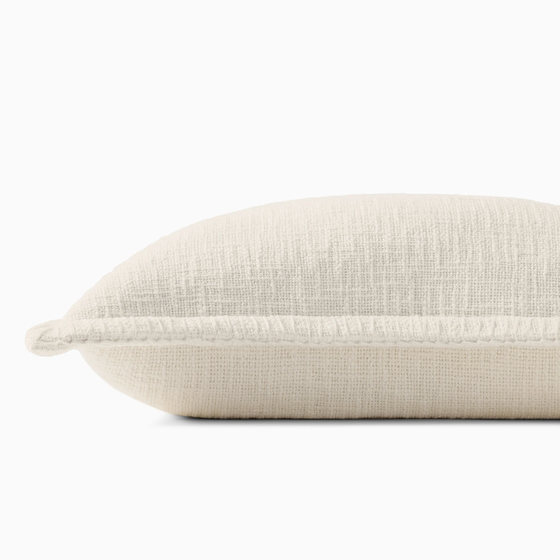 Merelle 13" x 21" Down Pillow in Ivory - Image 3