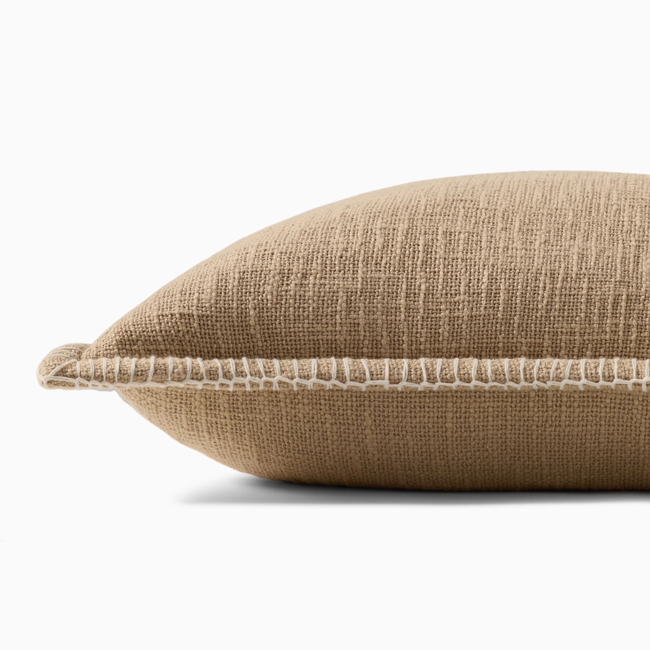 Merelle 13" x 21" Down Pillow in Tan - Image 3