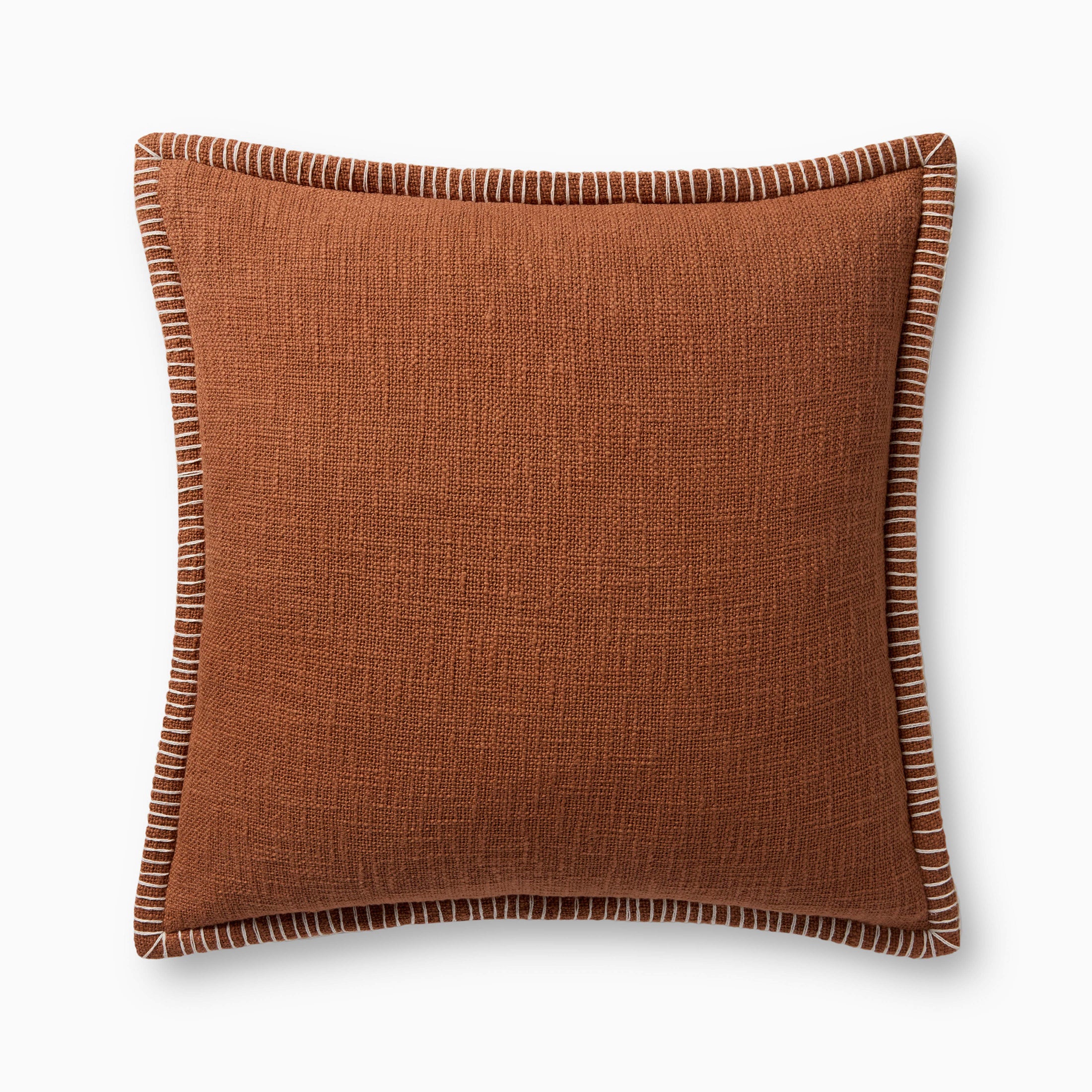 Merelle 22" x 22" Down Pillow in Terracotta
