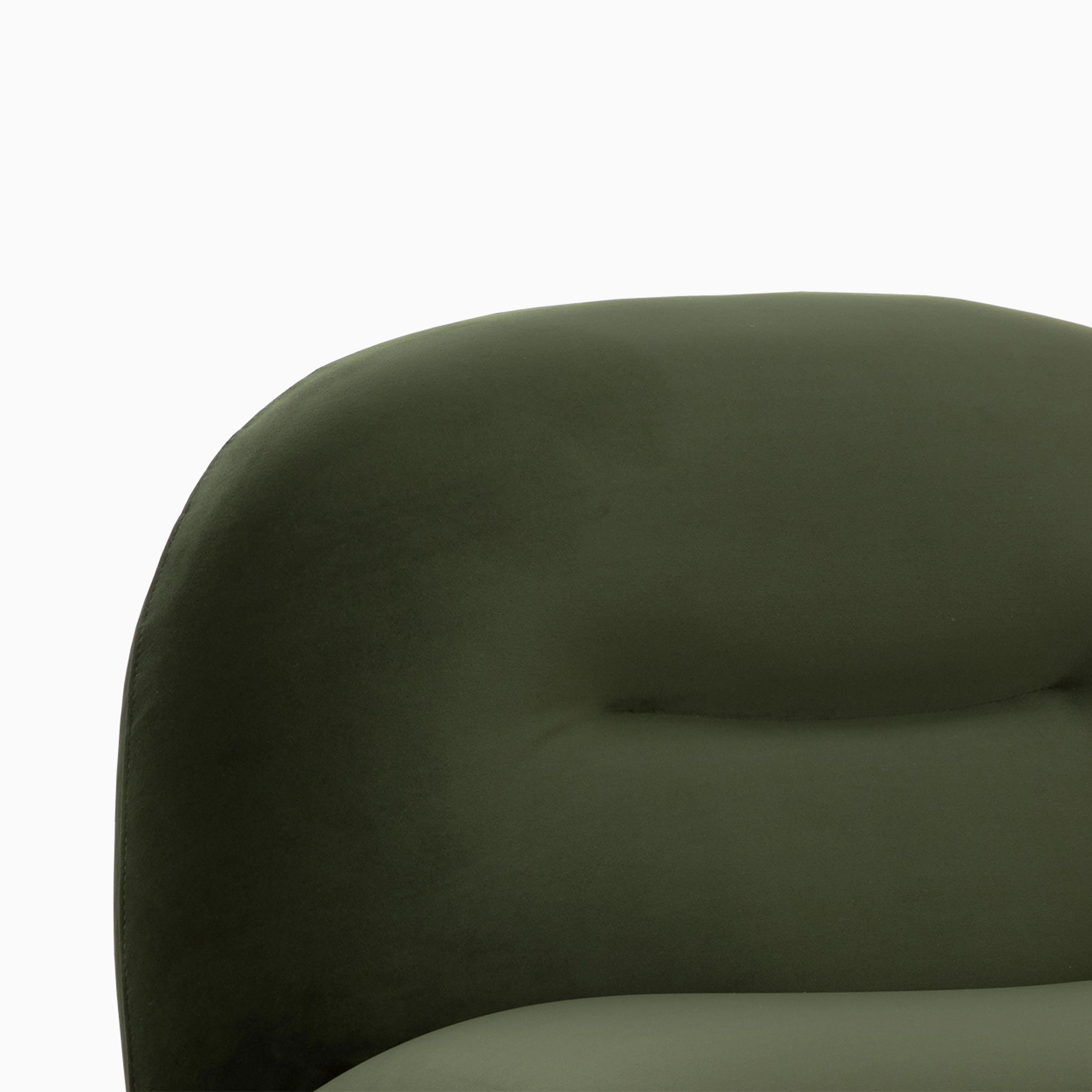 Merove Swivel Lounge Chair in Green - Image 5