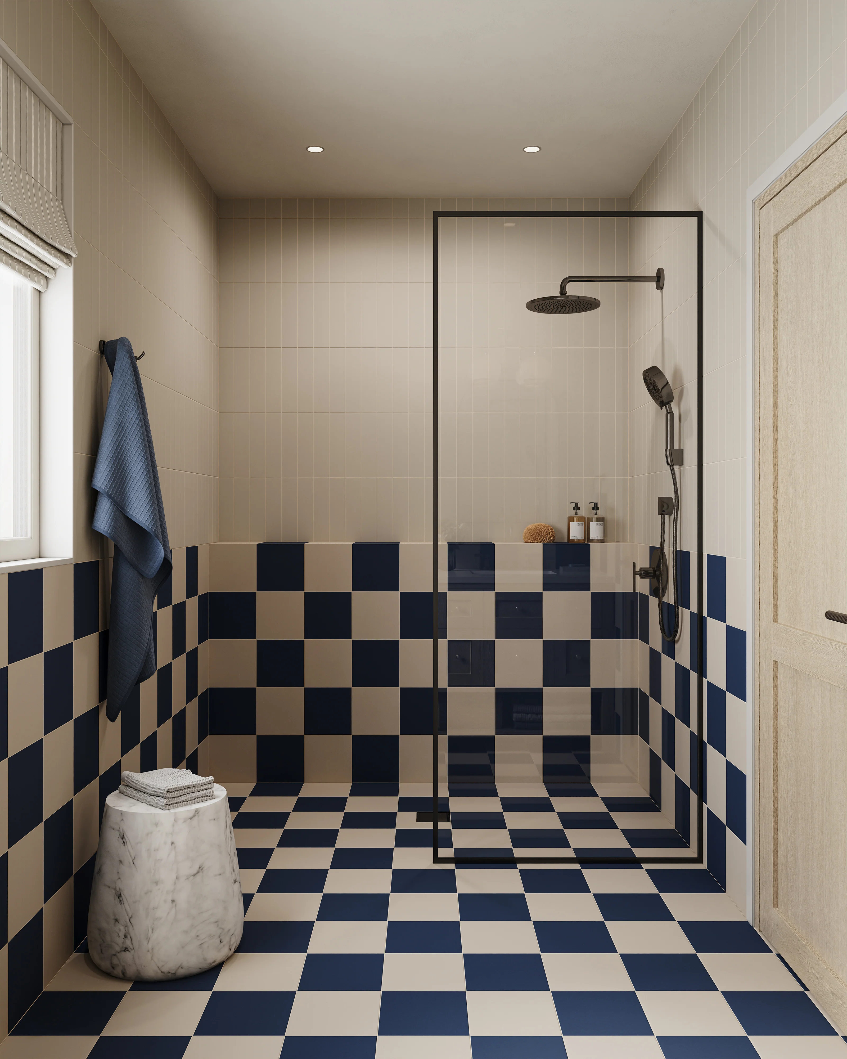 Merrick 8x8 Matte Porcelain Tile in Grunge Greige - Image 2