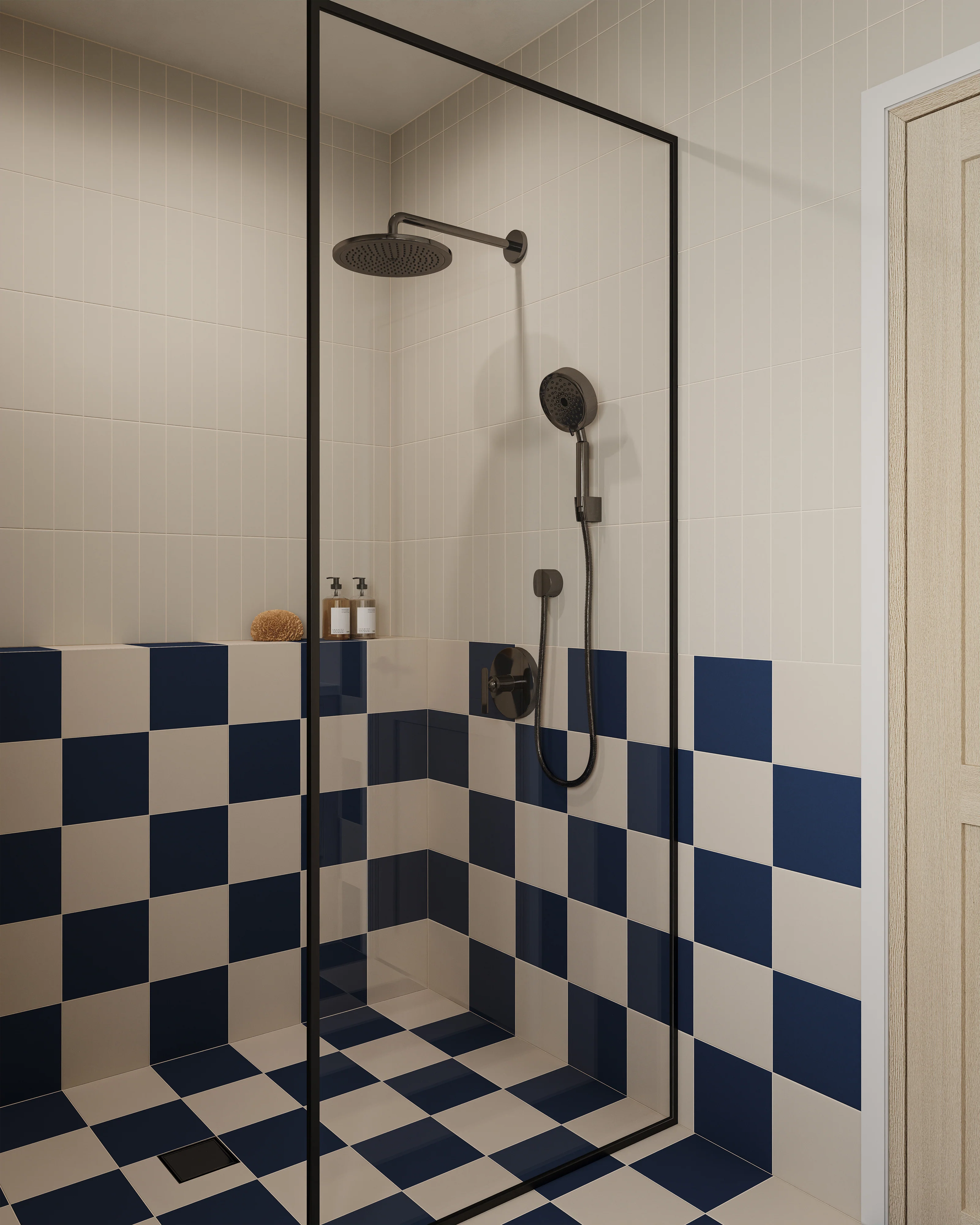 Merrick 8x8 Matte Porcelain Tile in Grunge Greige - Image 6