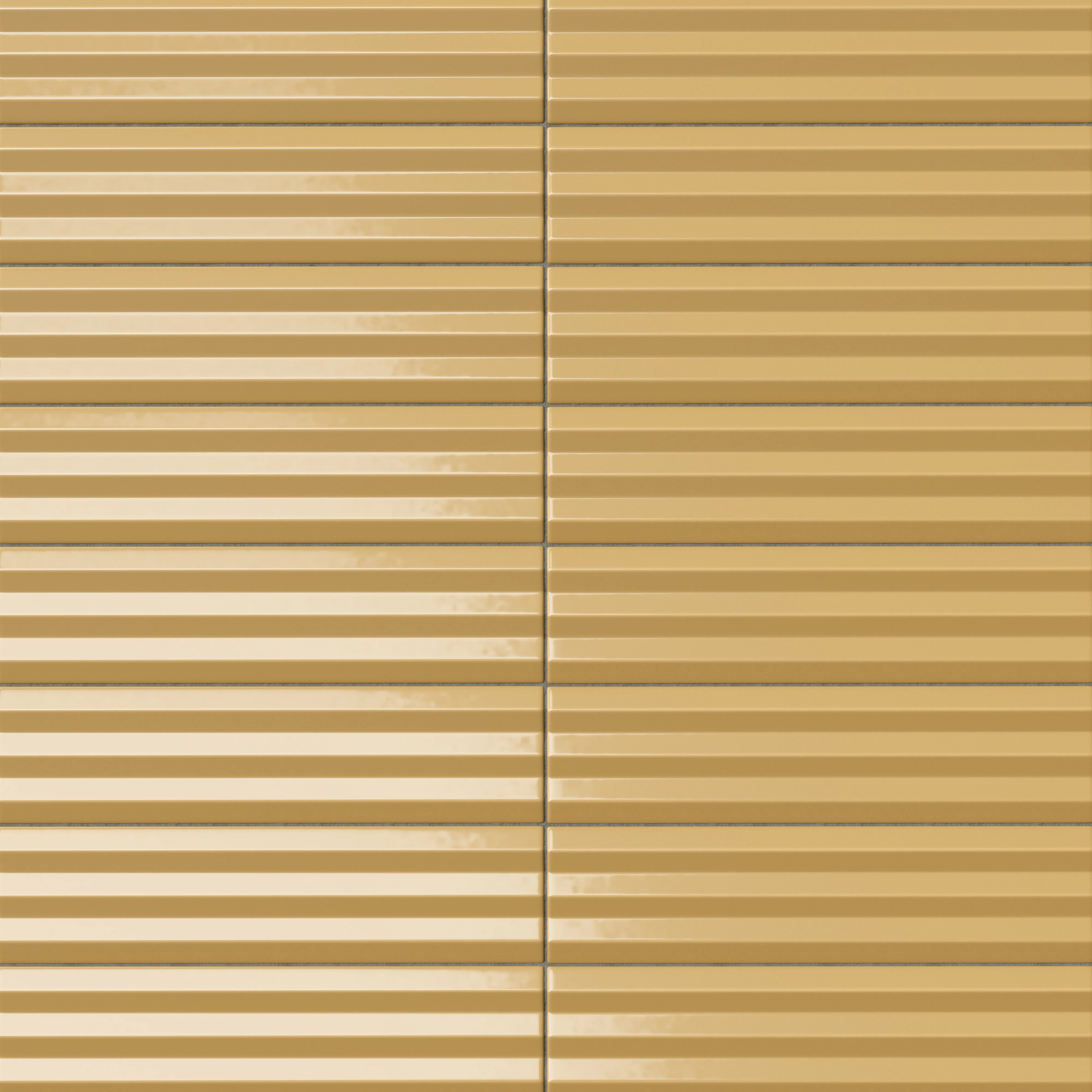 Mika 2.5x10 Glossy Ceramic Beveled Tile in Dijon