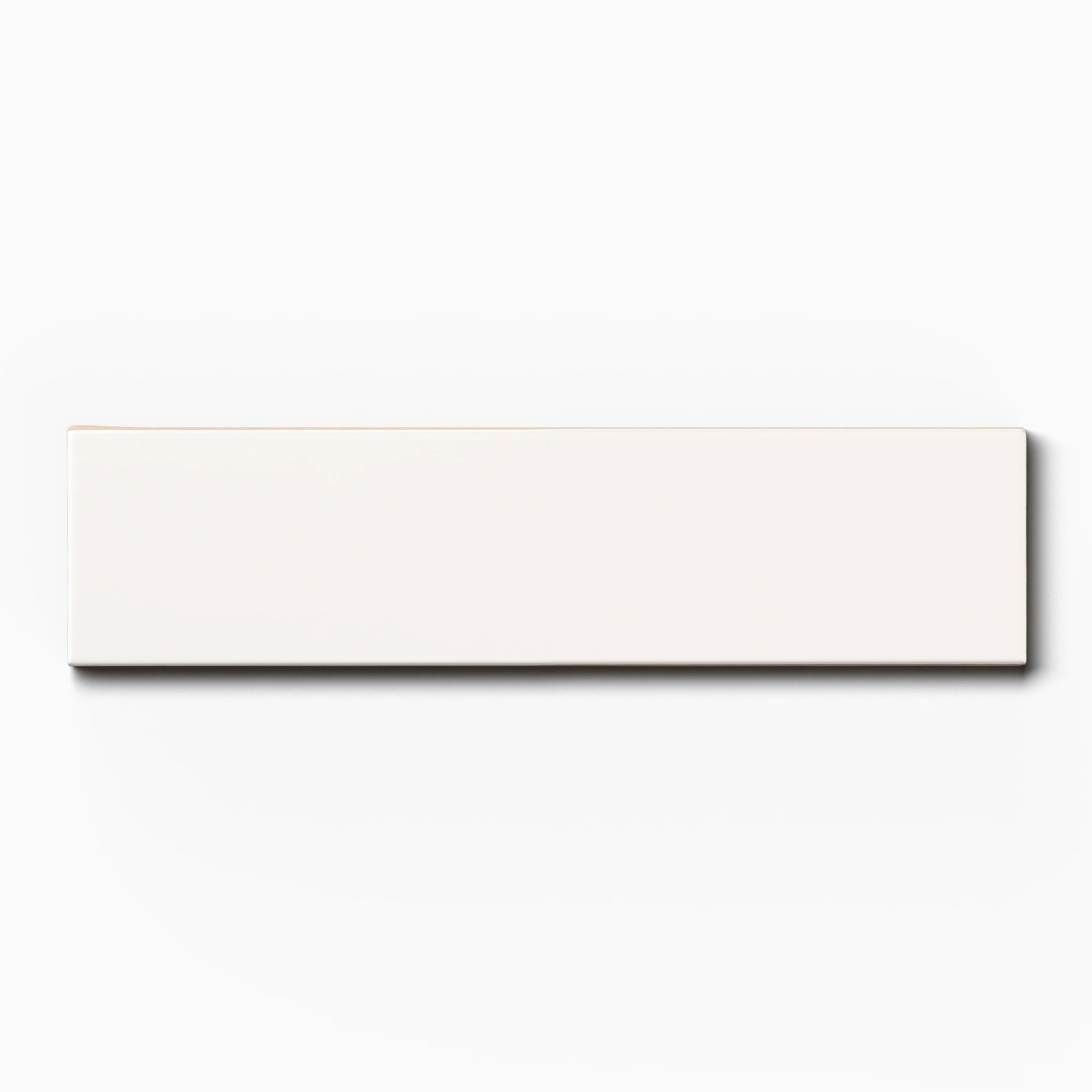 Mika 2.5x10 Glossy Ceramic Tile in Chalk - Image 2