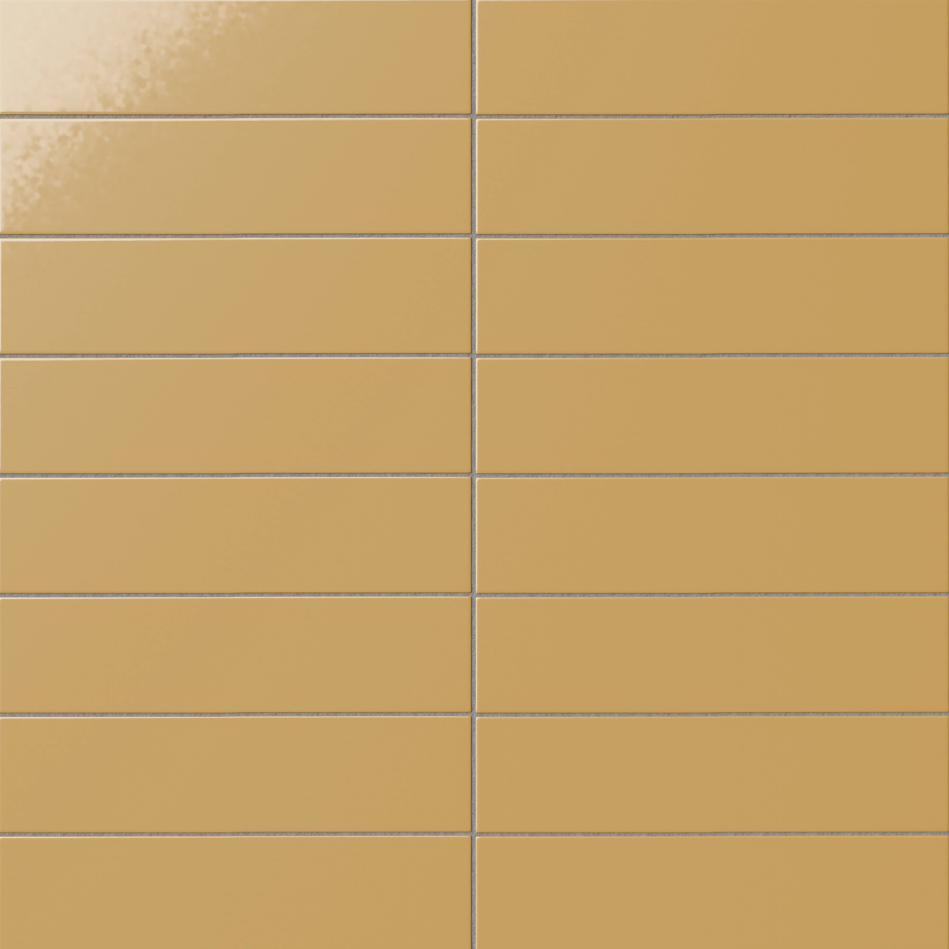 Mika 2.5x10 Glossy Ceramic Tile in Dijon