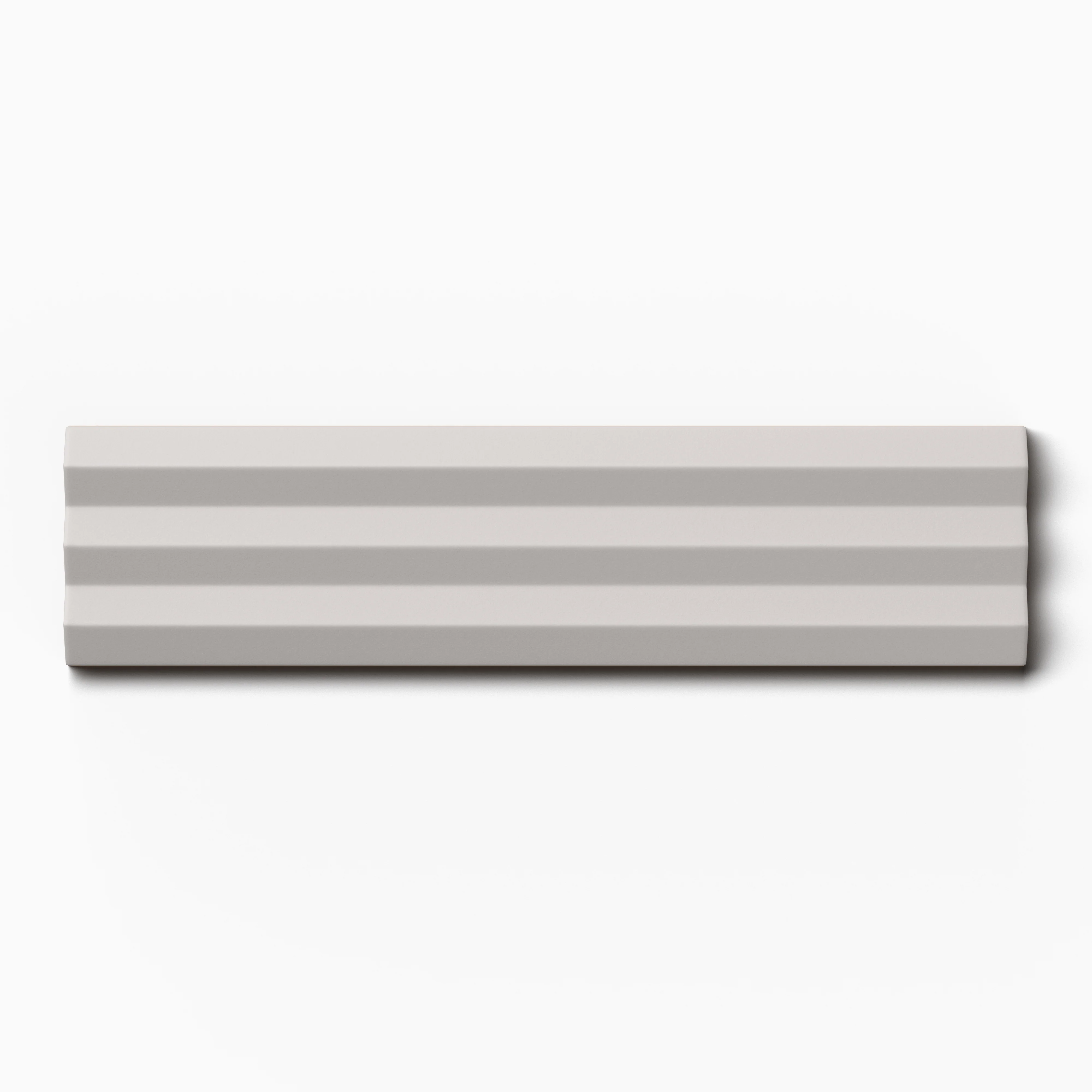 Mika 2.5x10 Matte Ceramic Beveled Tile in Ash - Image 2