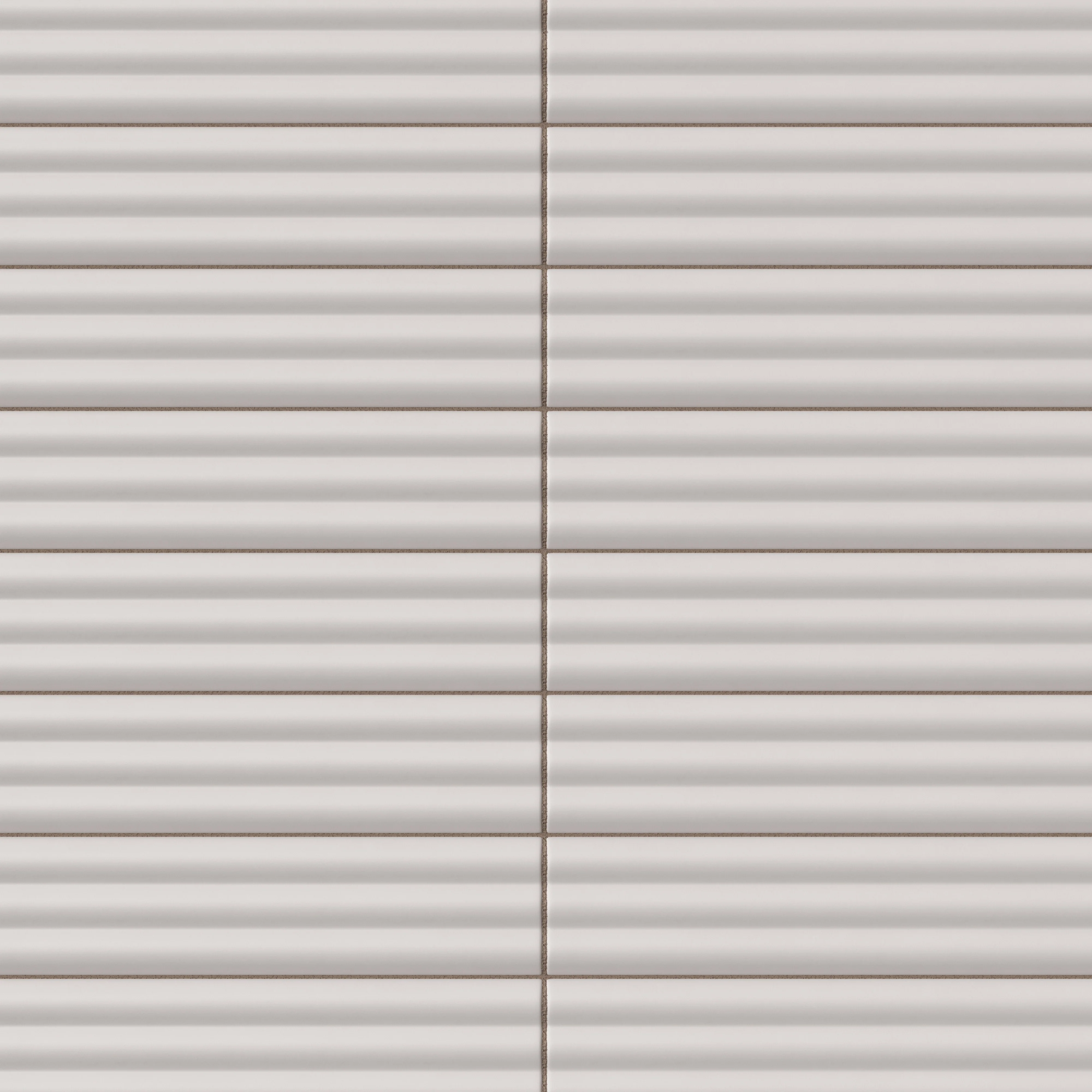 Mika 2.5x10 Matte Ceramic Reeded Tile in Ash