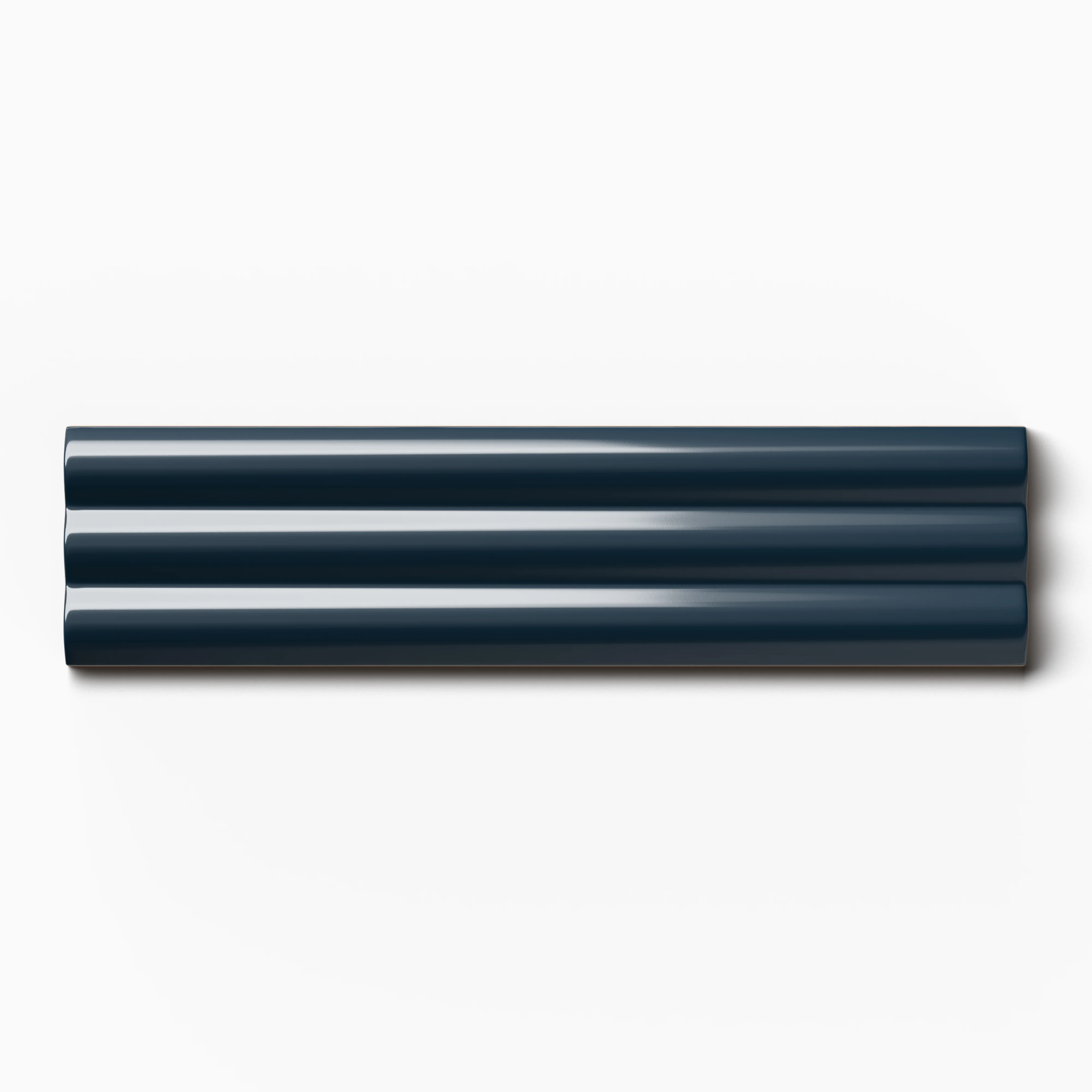 Mika 2x10 Glossy Reeded in Midnight Sample