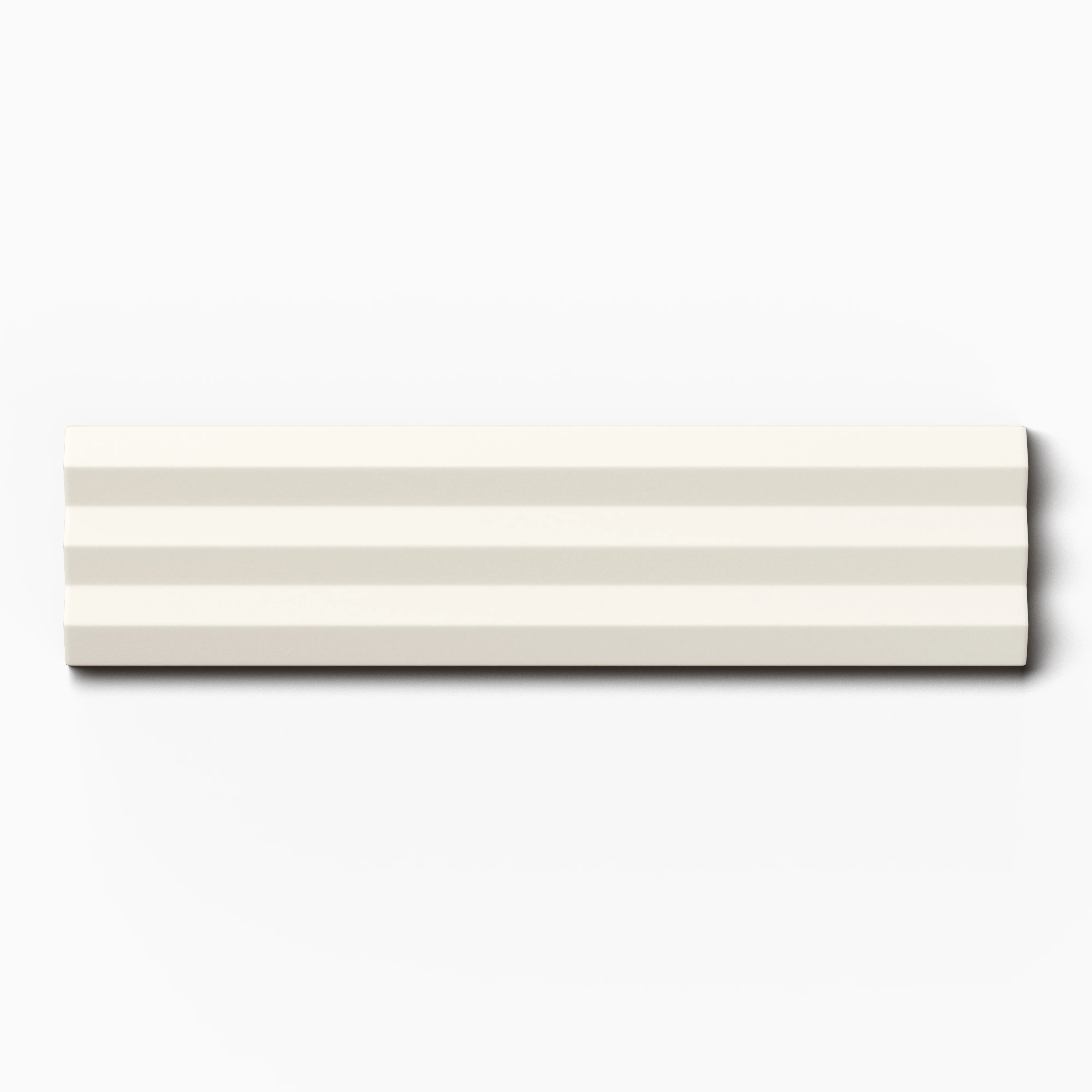 Mika 2x10 Matte Beveled in Chalk Sample