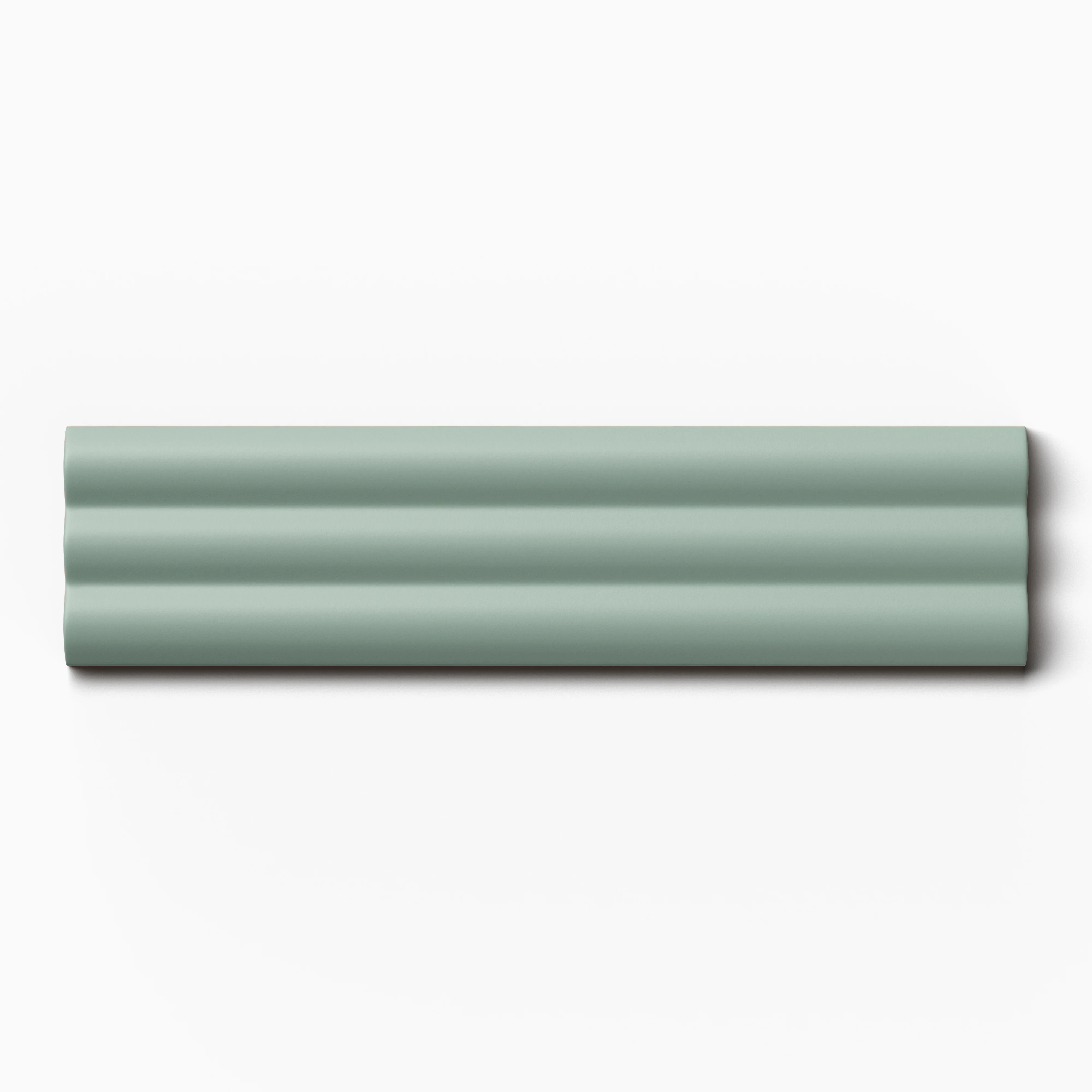 Mika 2x10 Matte Reeded in Sage Sample