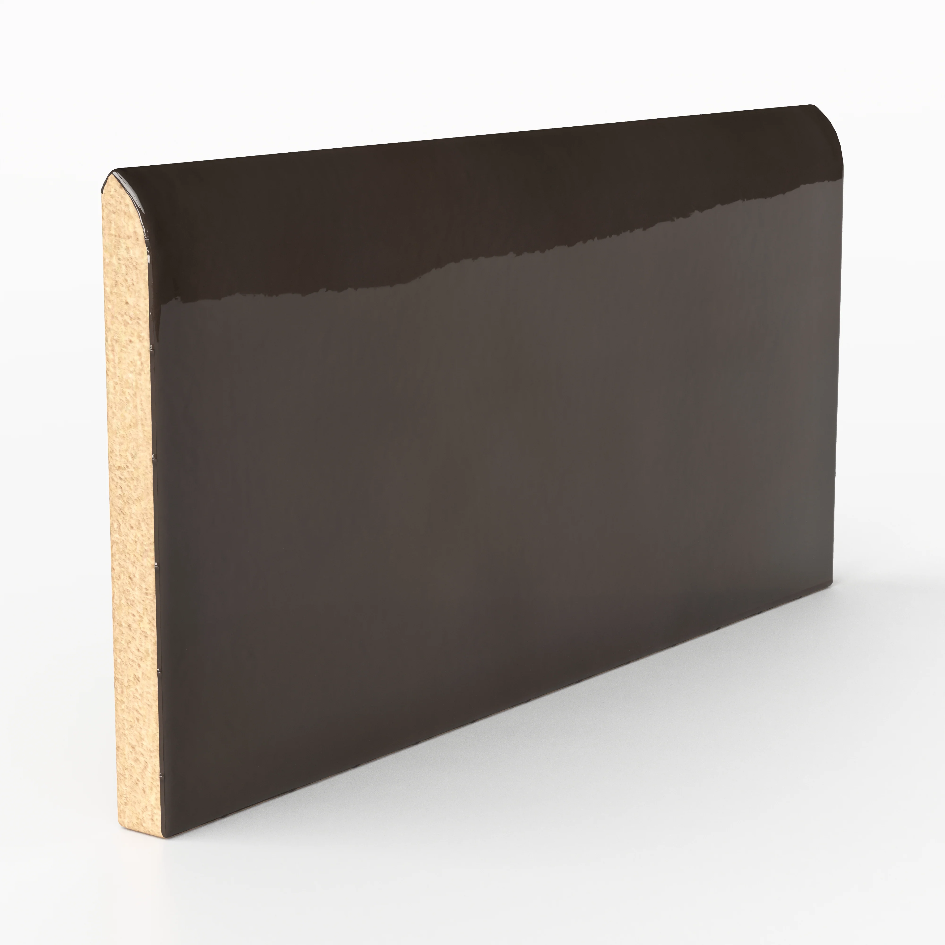 Mikayla 2.5x5 Bullnose Glossy Ceramic Tile in Espresso - Image 2