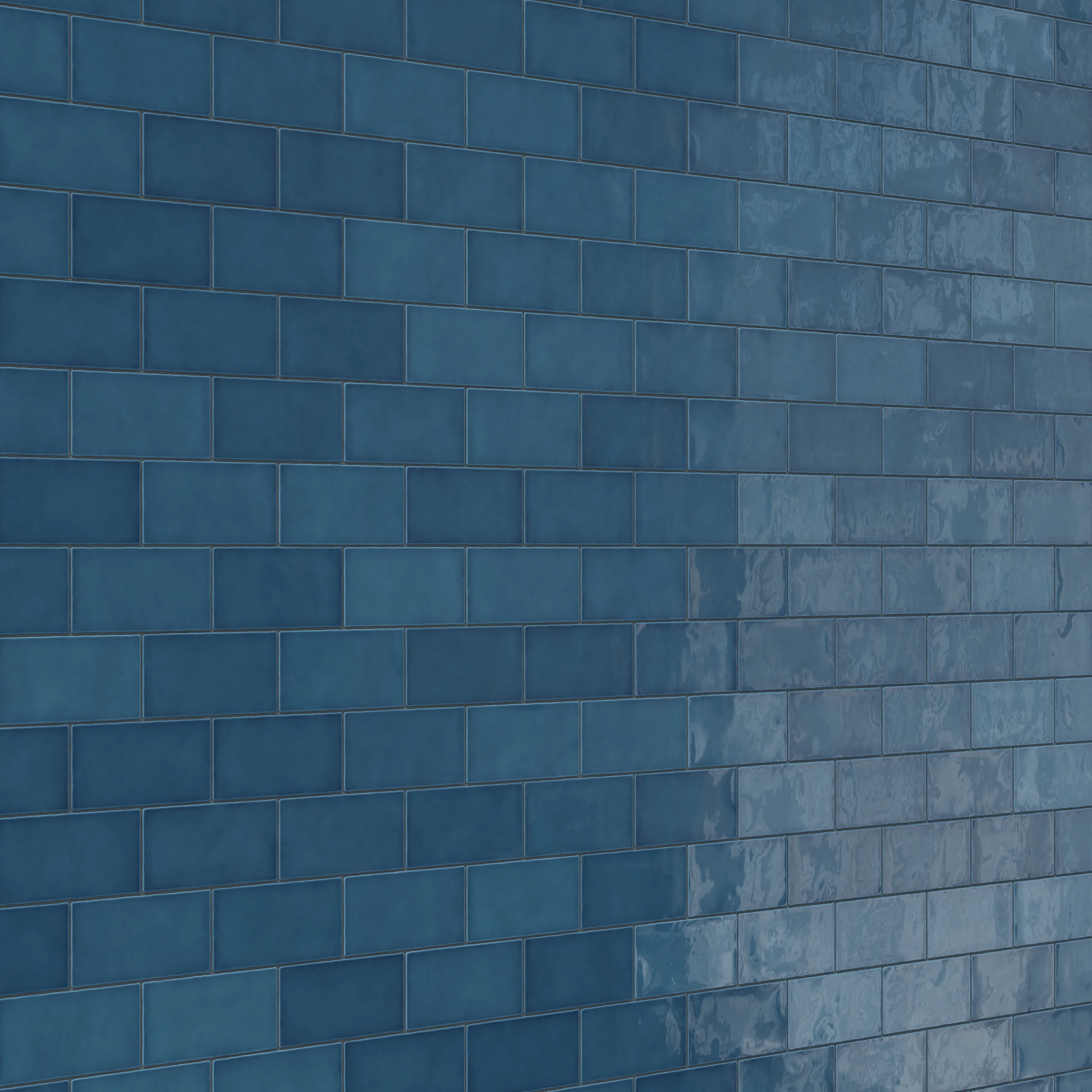 Mikayla 2.5x5 Glossy Ceramic Tile in Cerulean - Image 7