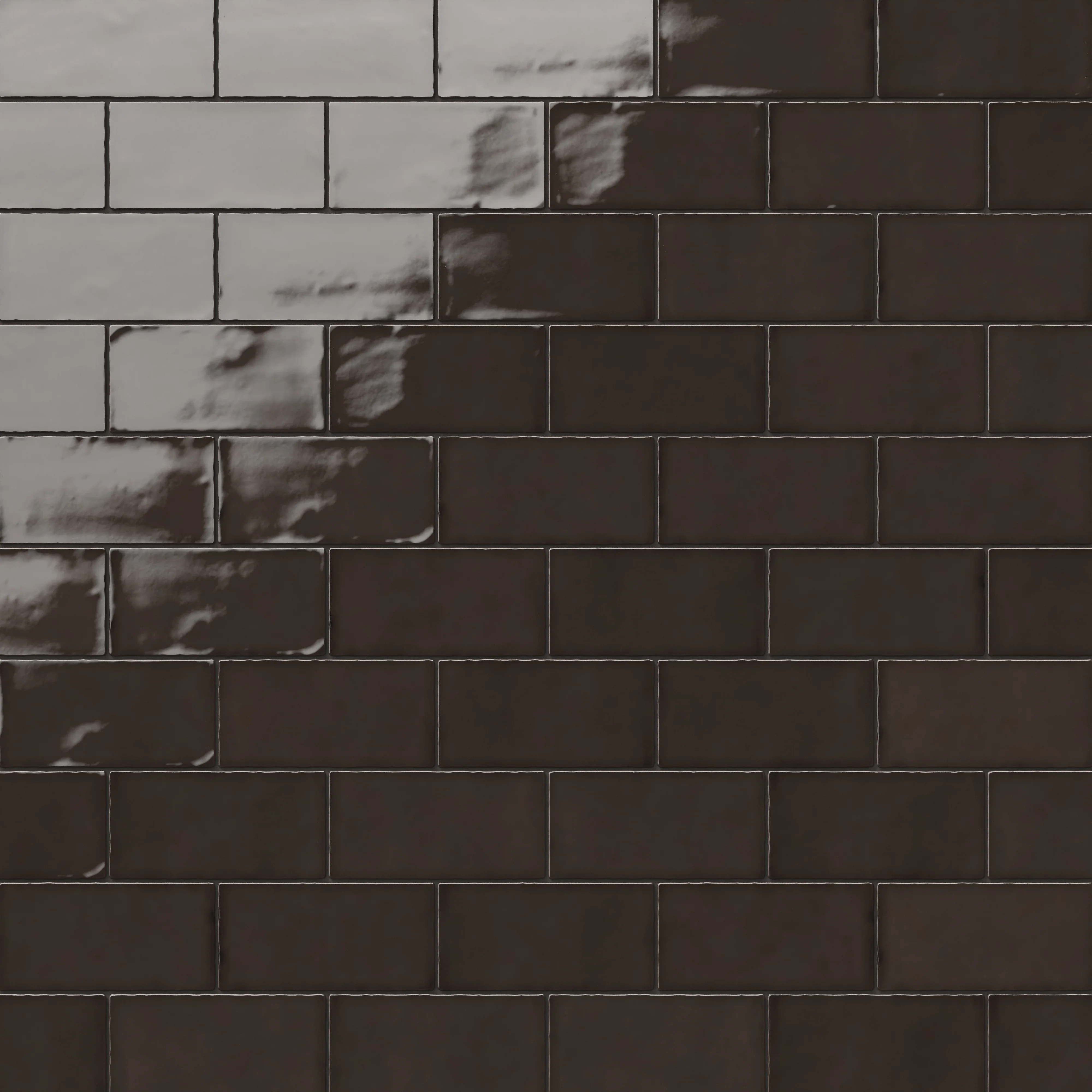 Mikayla 2.5x5 Glossy Ceramic Tile in Espresso - Image 6