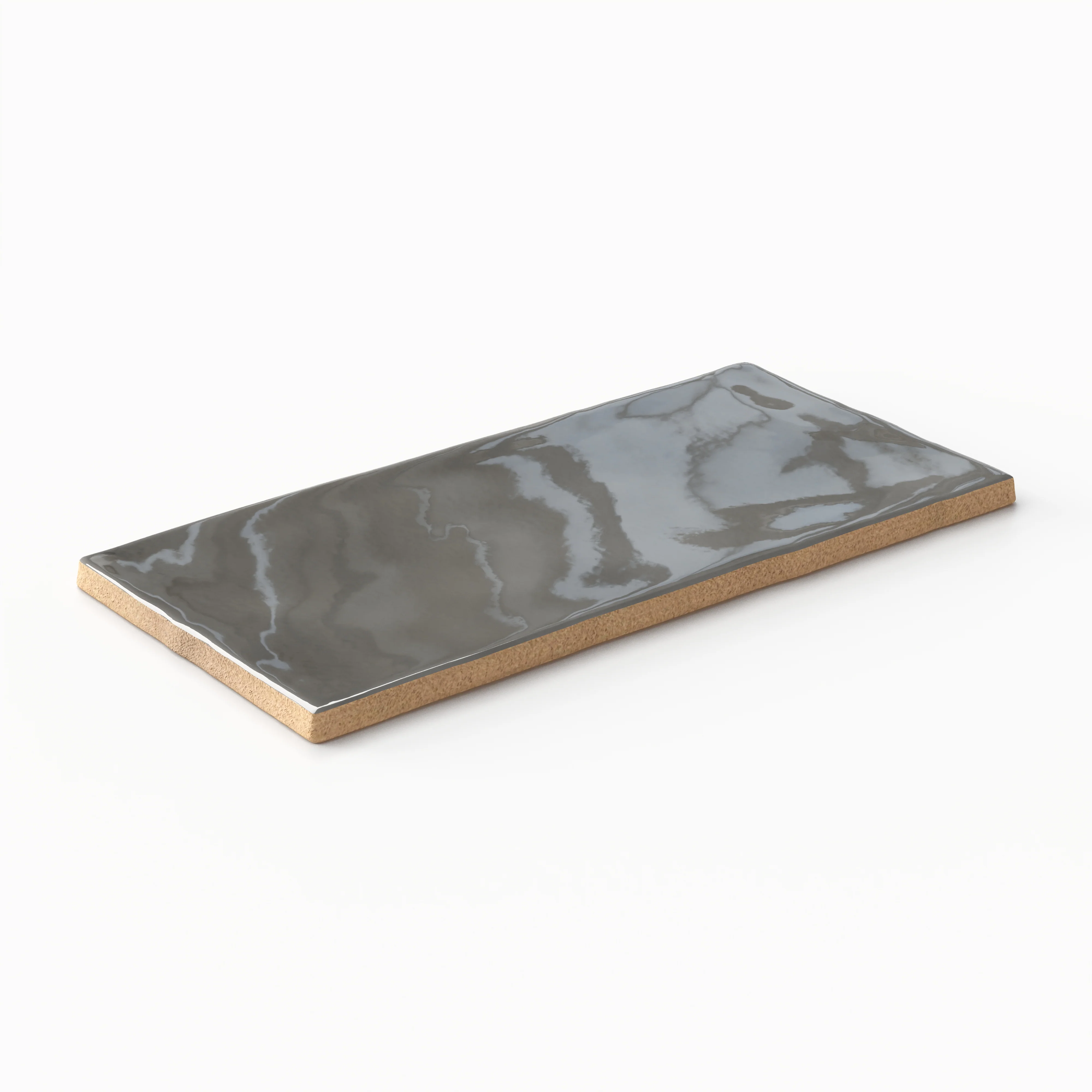 Mikayla 2.5x5 Glossy Ceramic Tile in Smoke - Image 3