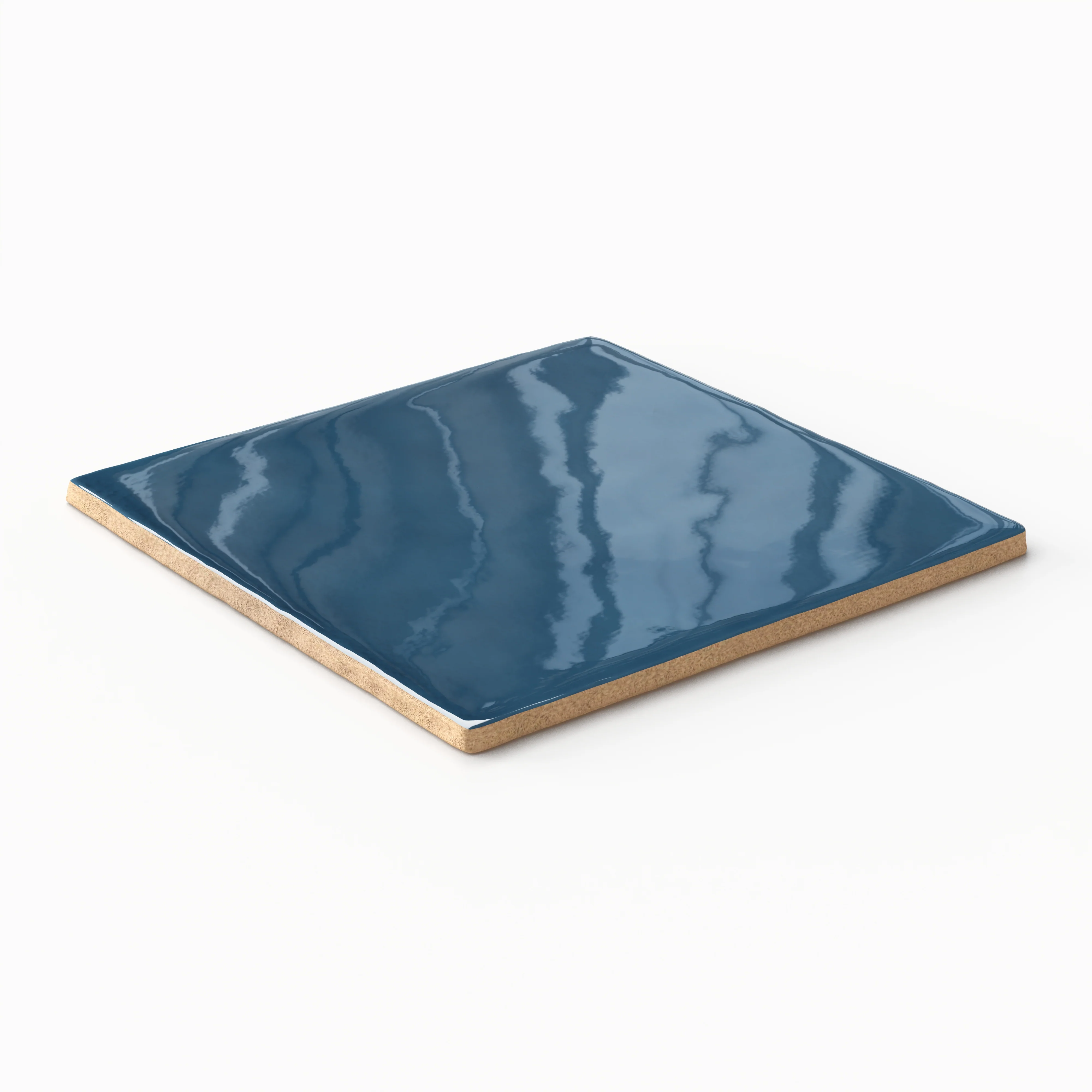Mikayla 5x5 Glossy Ceramic Tile in Cerulean - Image 4
