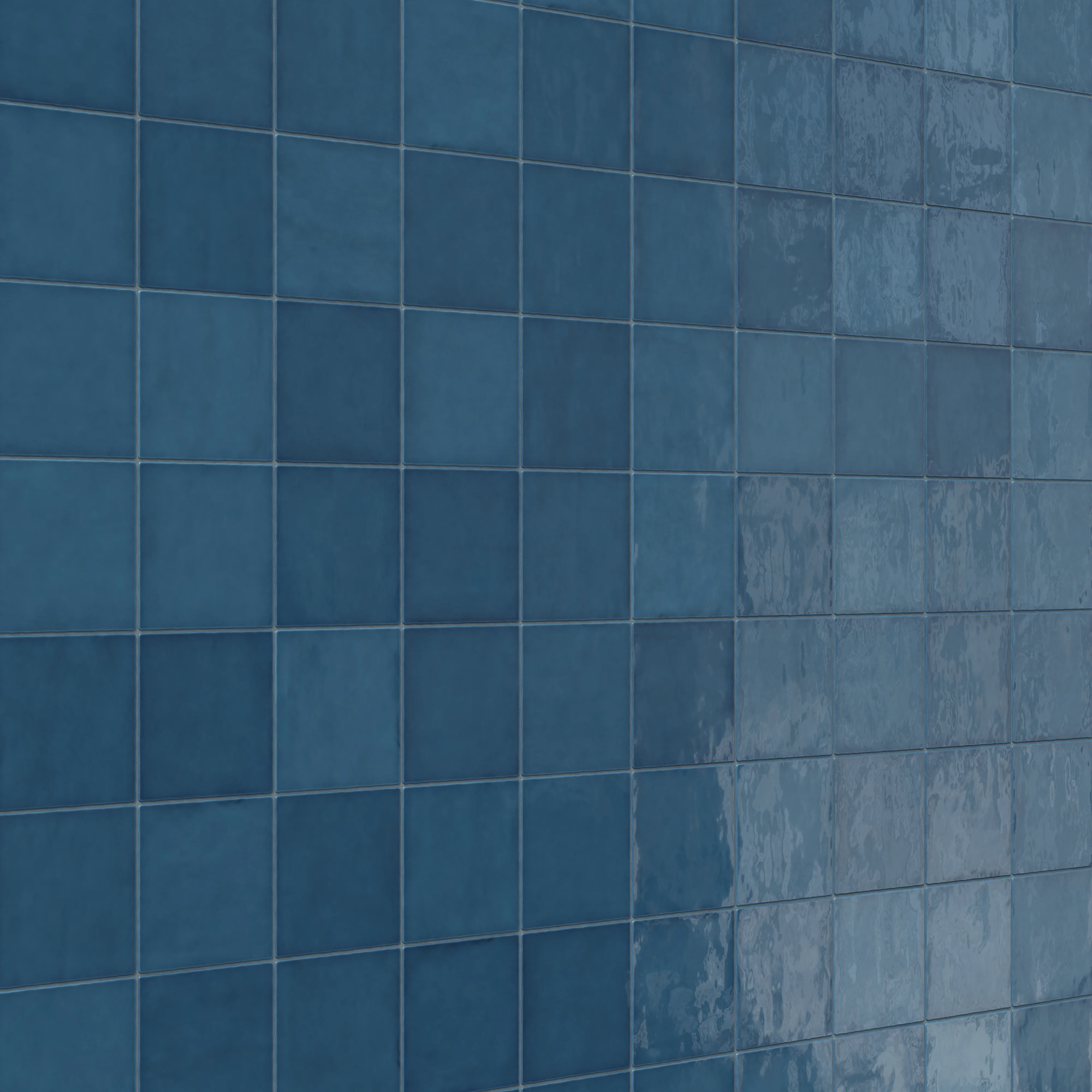 Mikayla 5x5 Glossy Ceramic Tile in Cerulean - Image 5