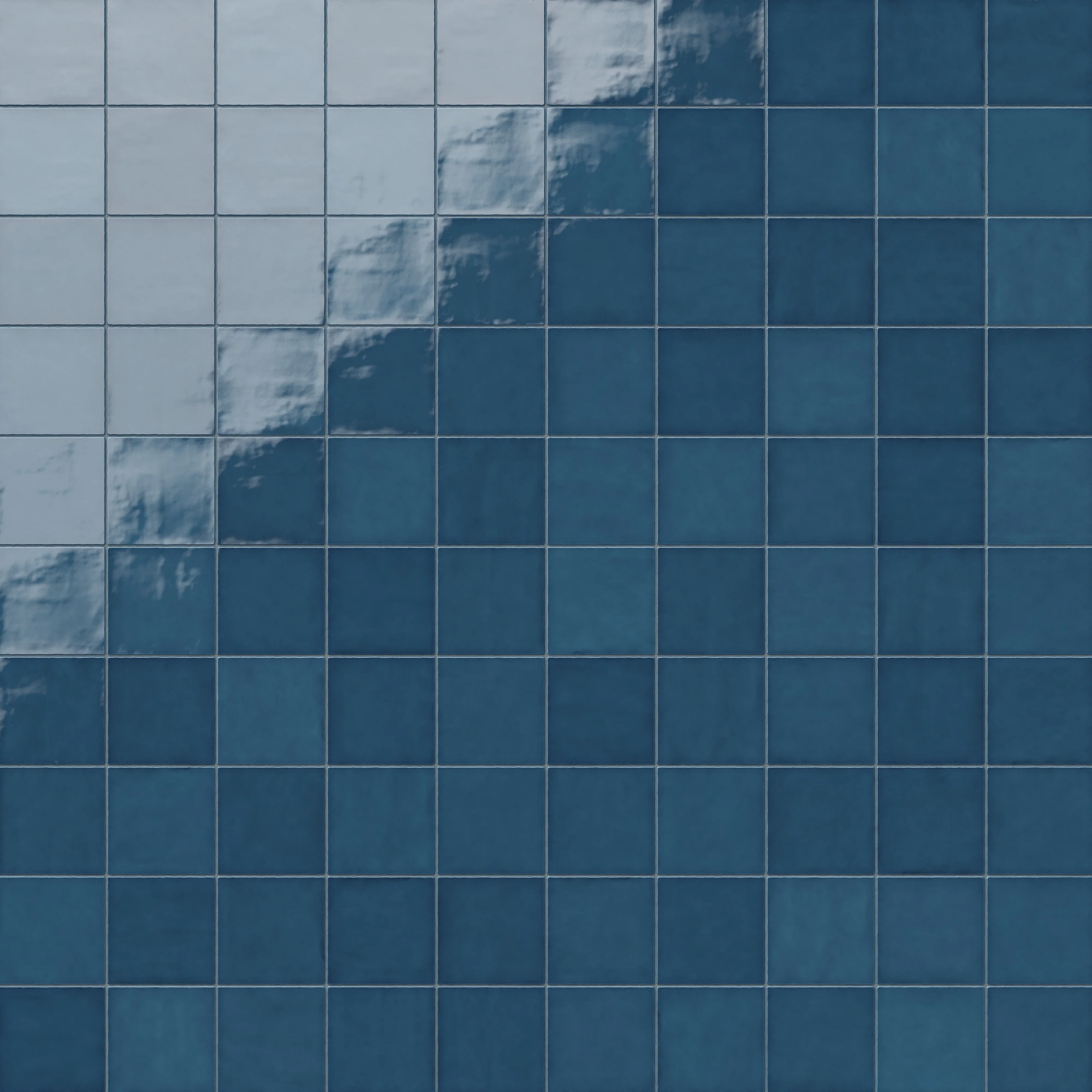 Mikayla 5x5 Glossy Ceramic Tile in Cerulean - Image 6