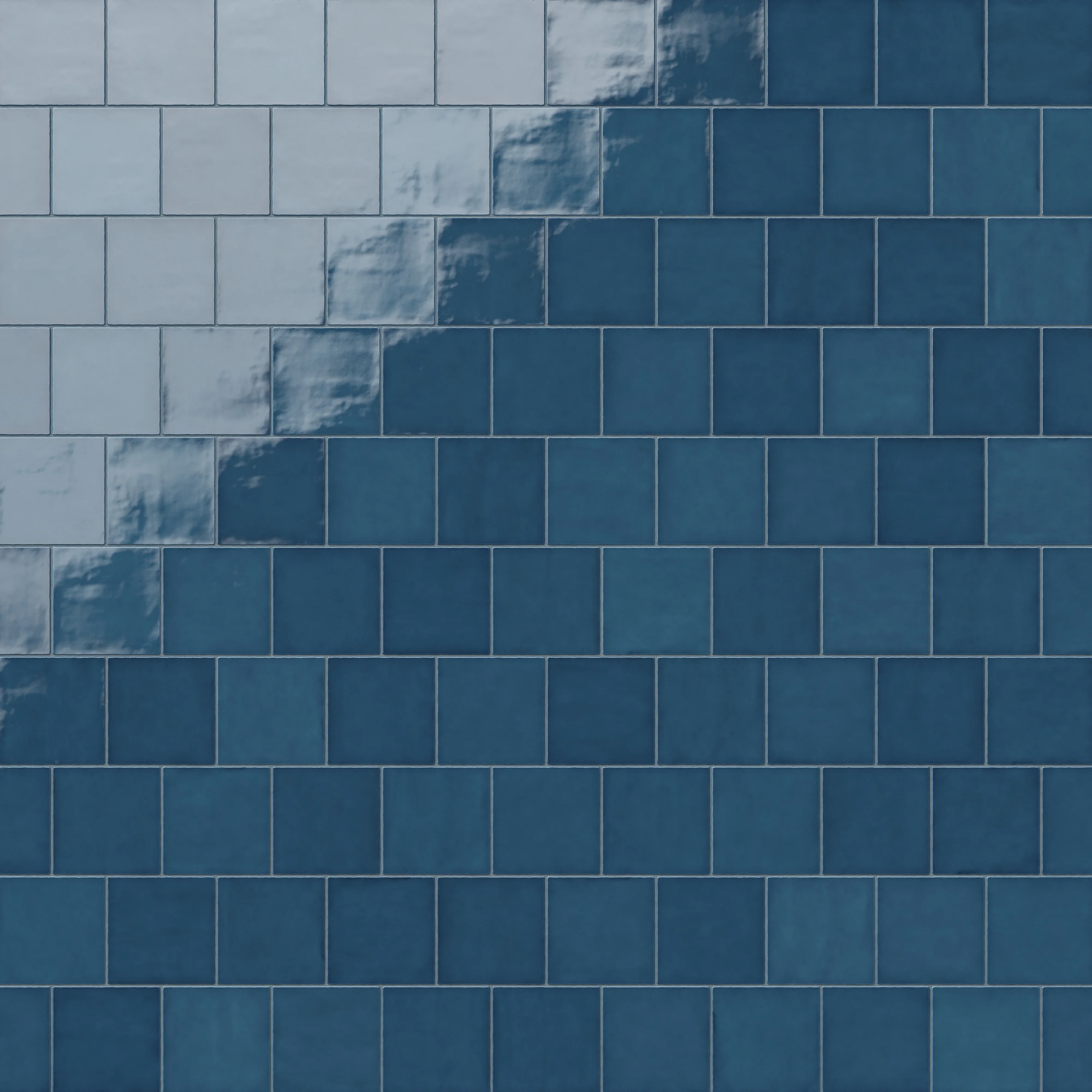 Mikayla 5x5 Glossy Ceramic Tile in Cerulean - Image 8