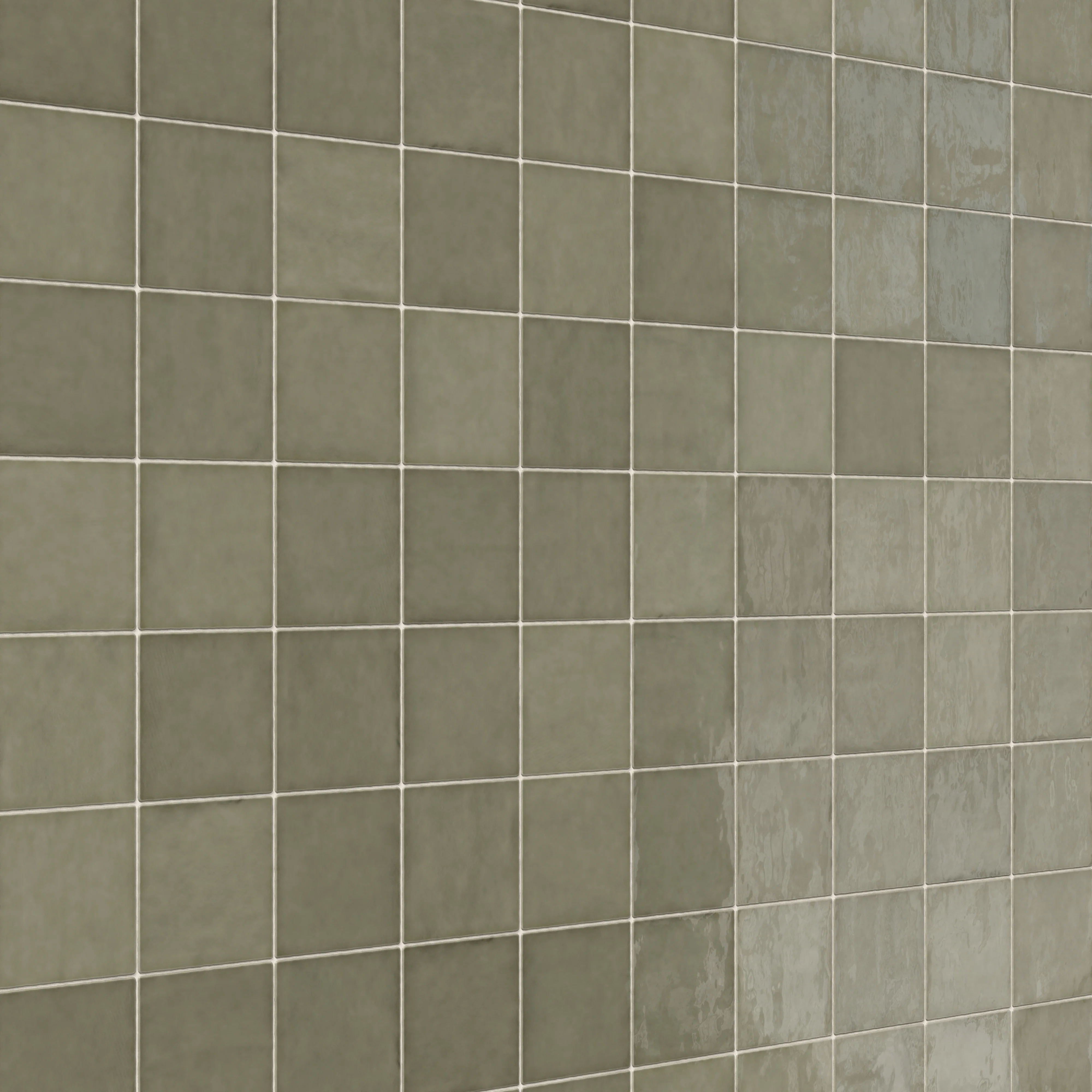 Mikayla 5x5 Glossy Ceramic Tile in Olive - Image 5