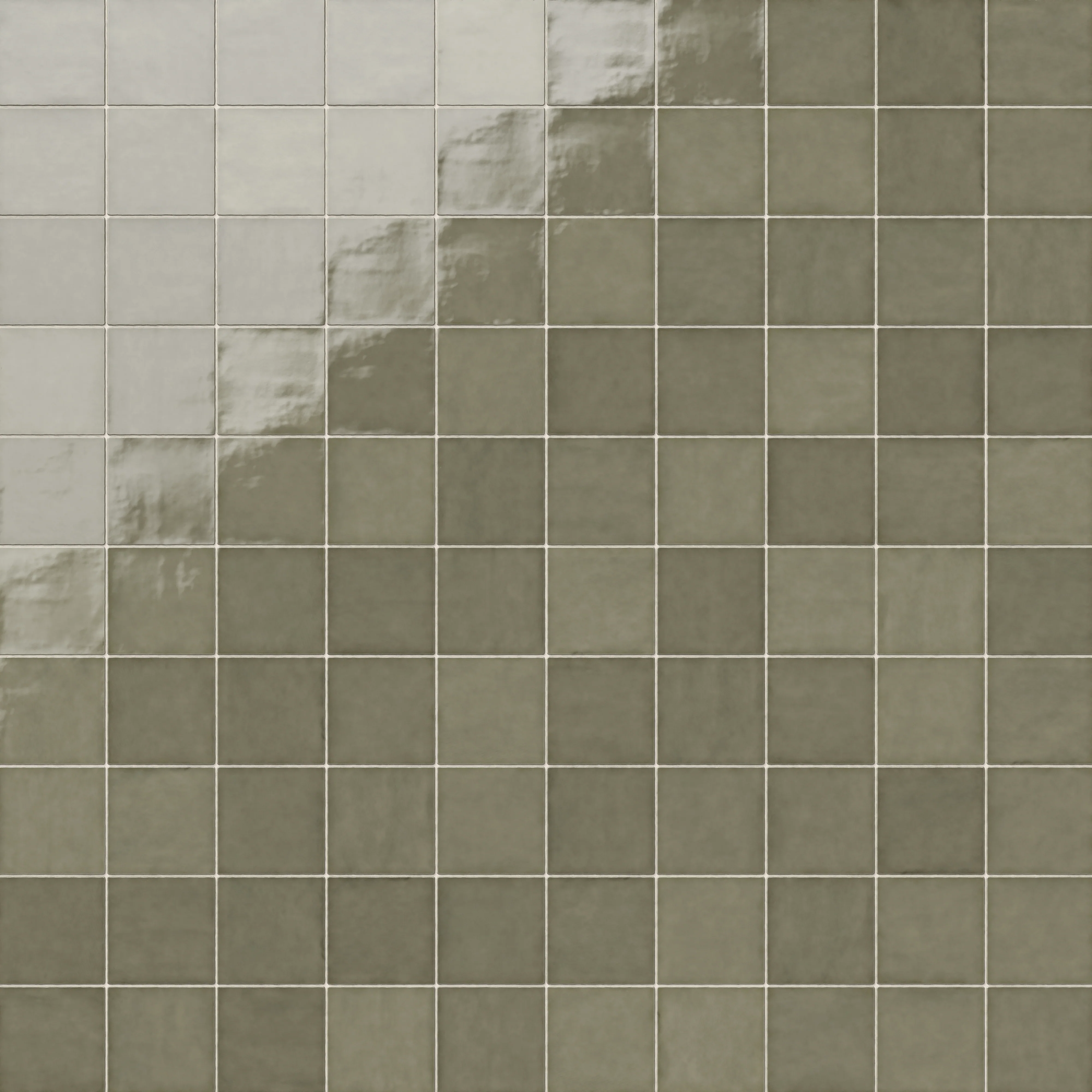 Mikayla 5x5 Glossy Ceramic Tile in Olive - Image 6