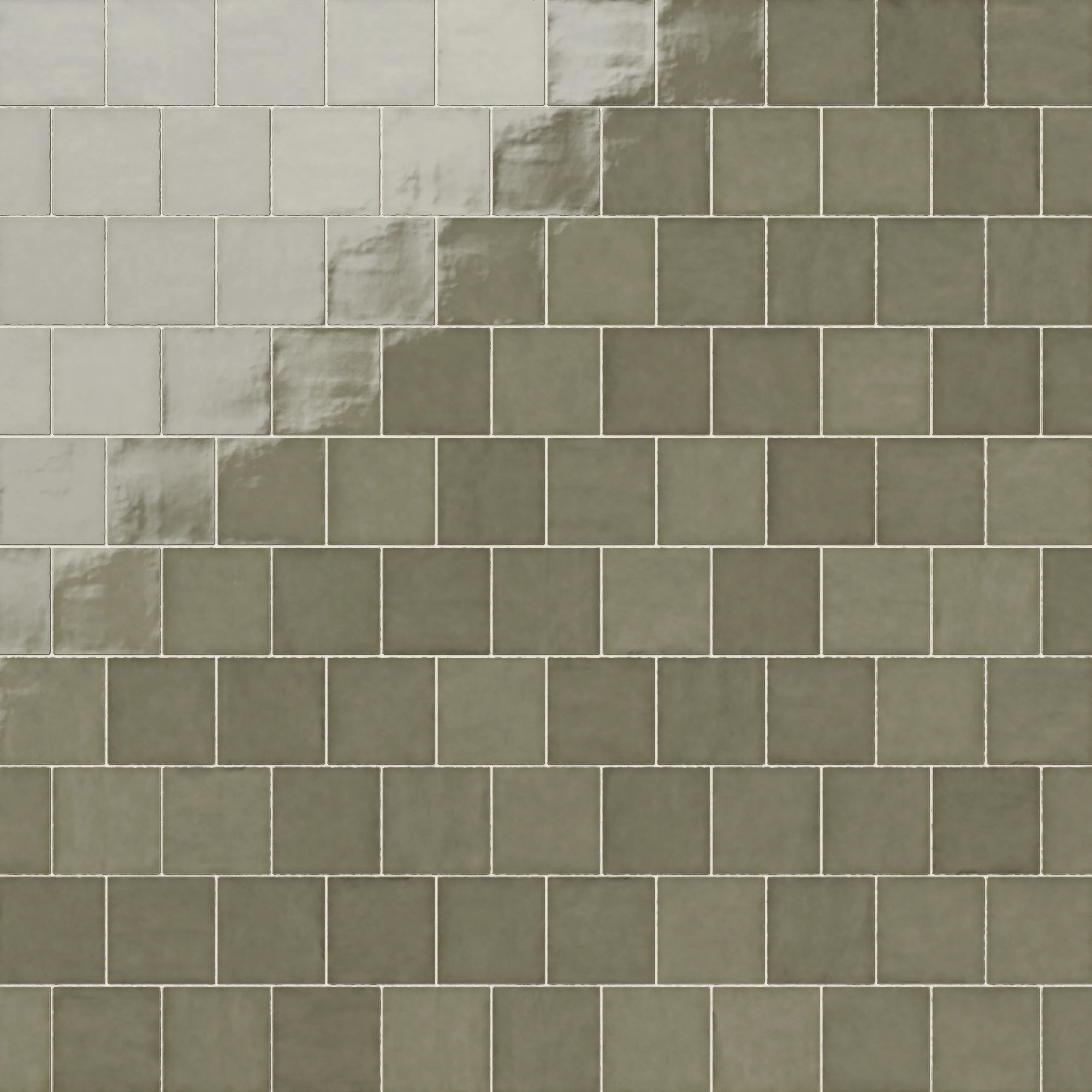 Mikayla 5x5 Glossy Ceramic Tile in Olive - Image 8